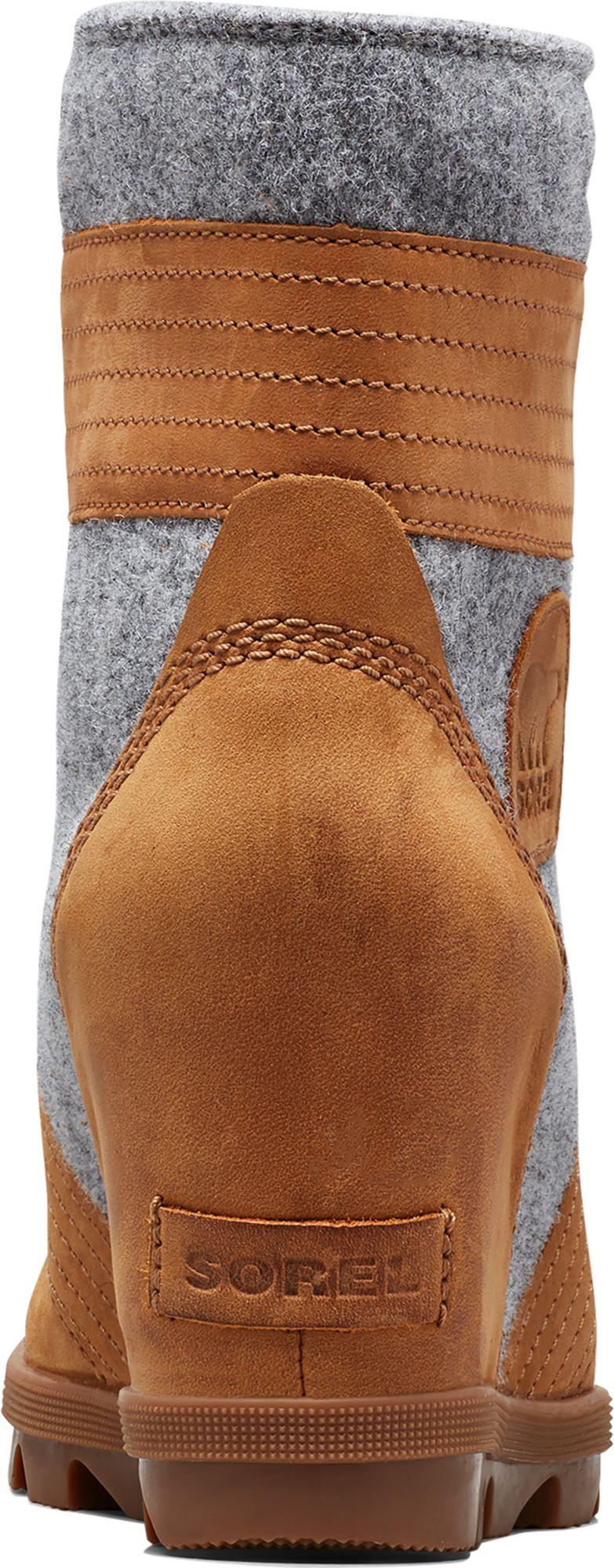 sorel women's lexie wedge felt casual boots