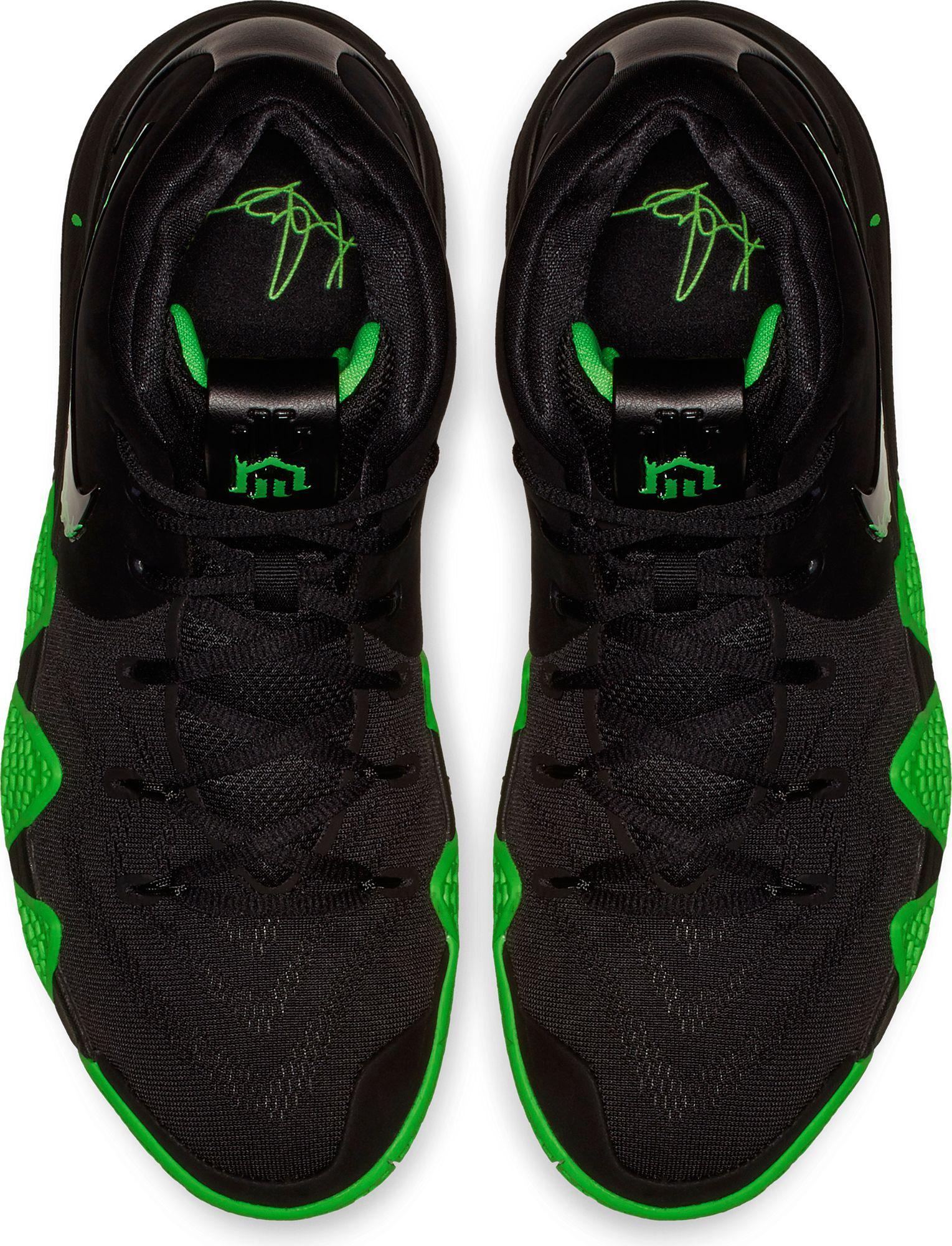 kyrie 4 black and green