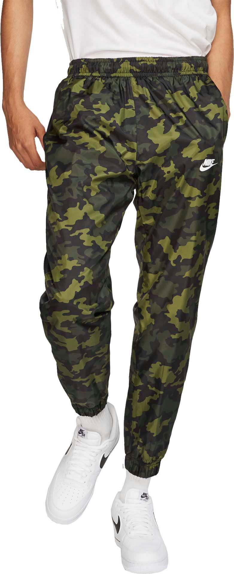 nike camouflage track pants