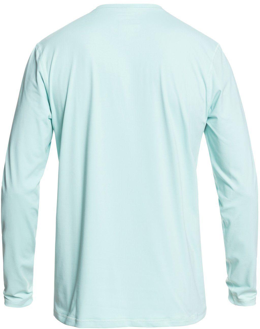 Quiksilver Synthetic Solid Streak Long Sleeve Rash Guard in Pastel Turquoise (Blue) for Men Lyst