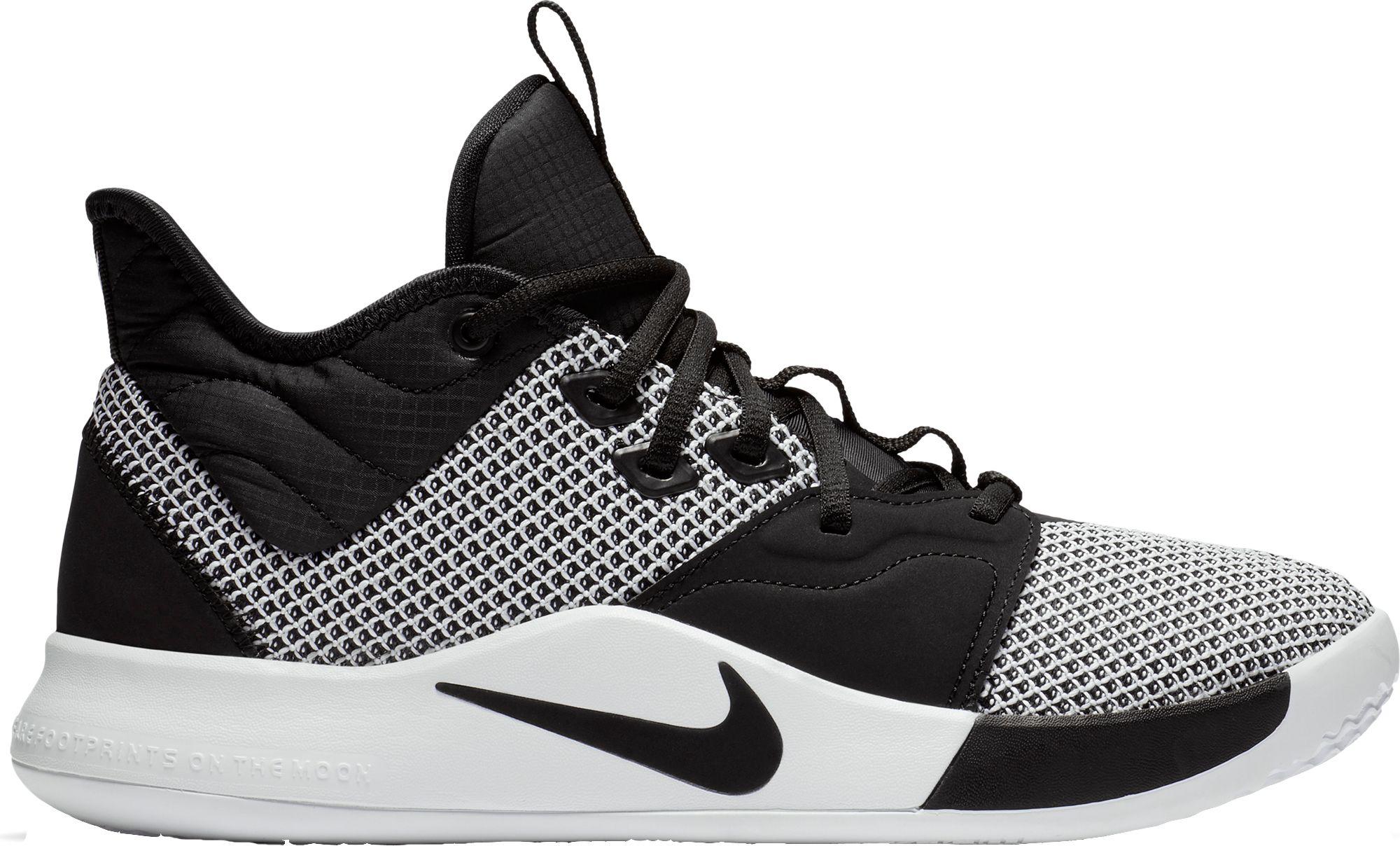 pg3 shoes black and white