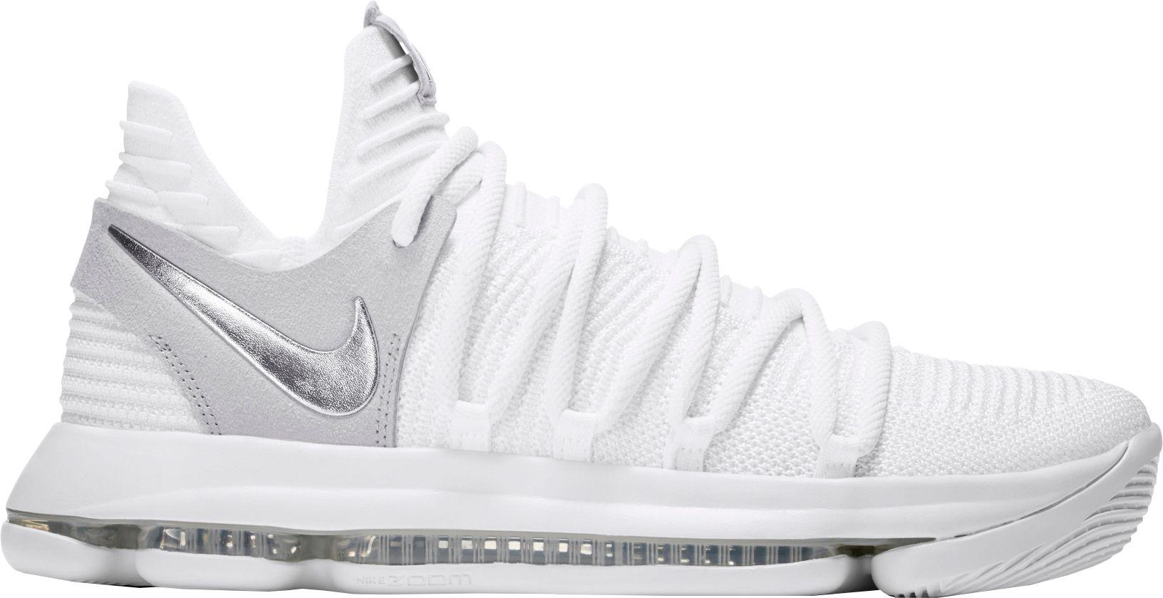 kd shoes all white