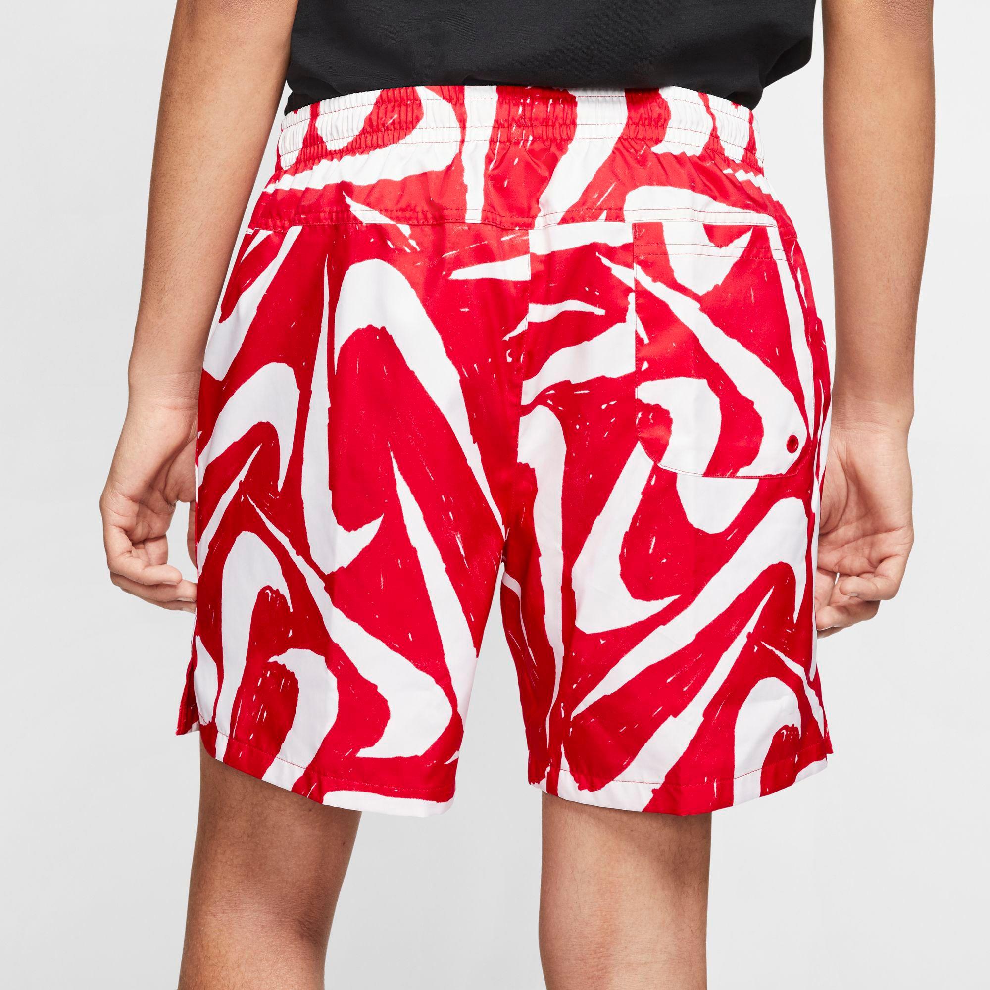 Nike Sportswear City Edition Aop Woven Shorts in University Red (Red