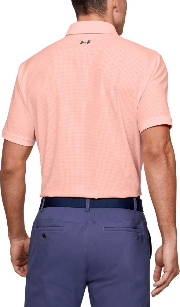 Under Armour Playoff Vented Golf Polo in Pink for Men Lyst