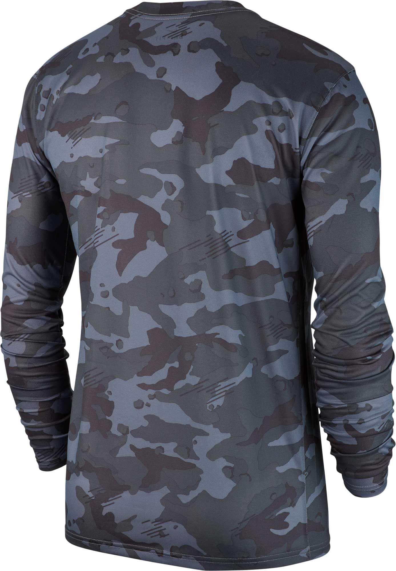 nike men's dry legend camo long sleeve tee
