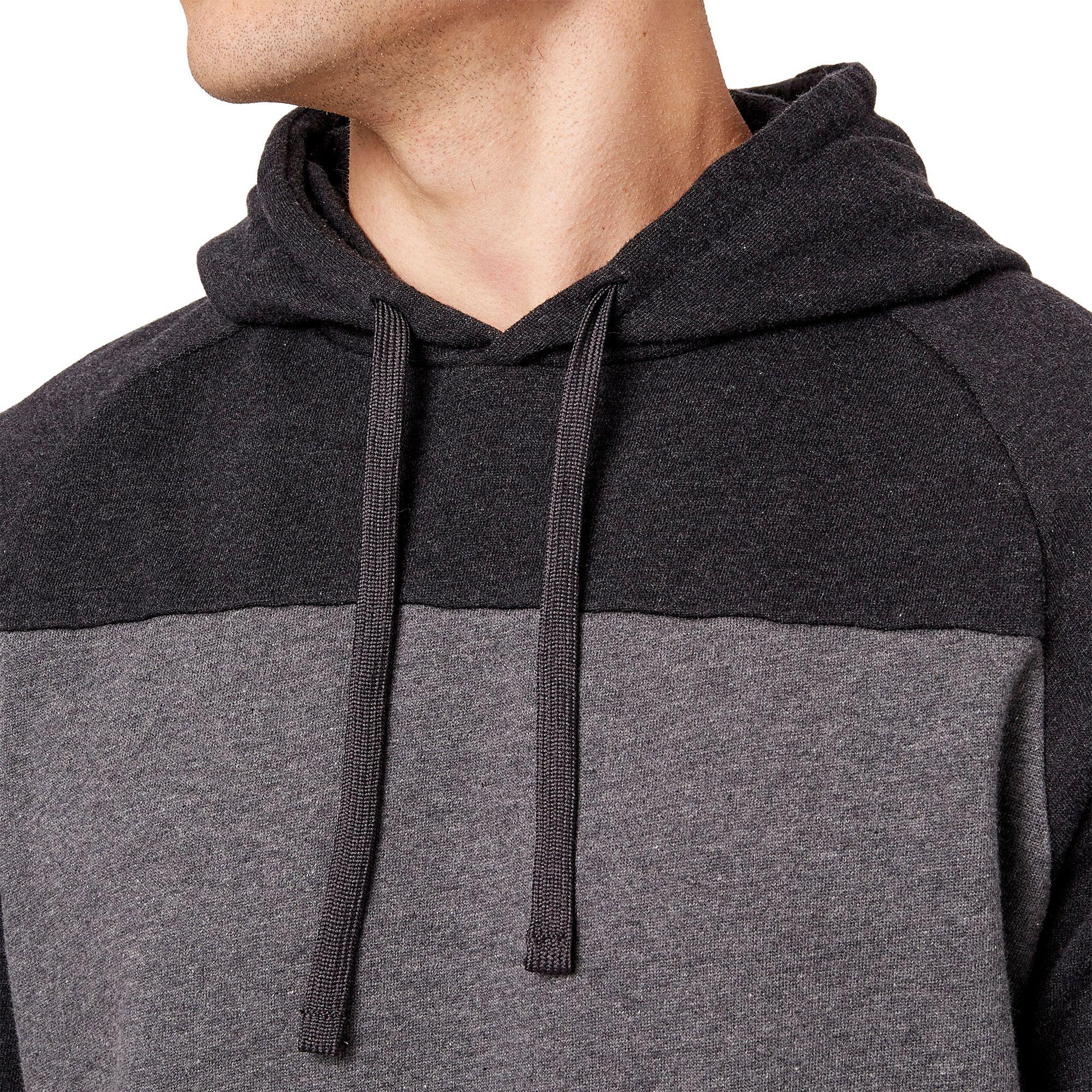 reebok men's heather cotton fleece hoodie