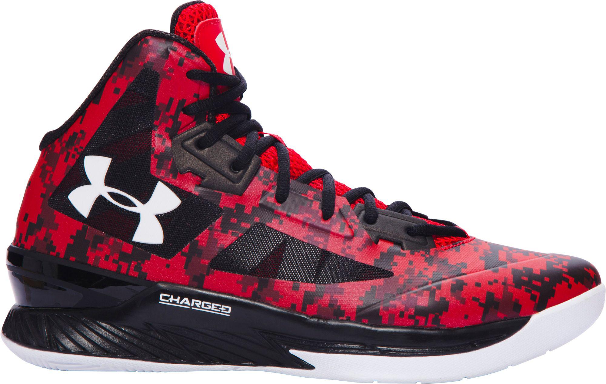 red black basketball shoes