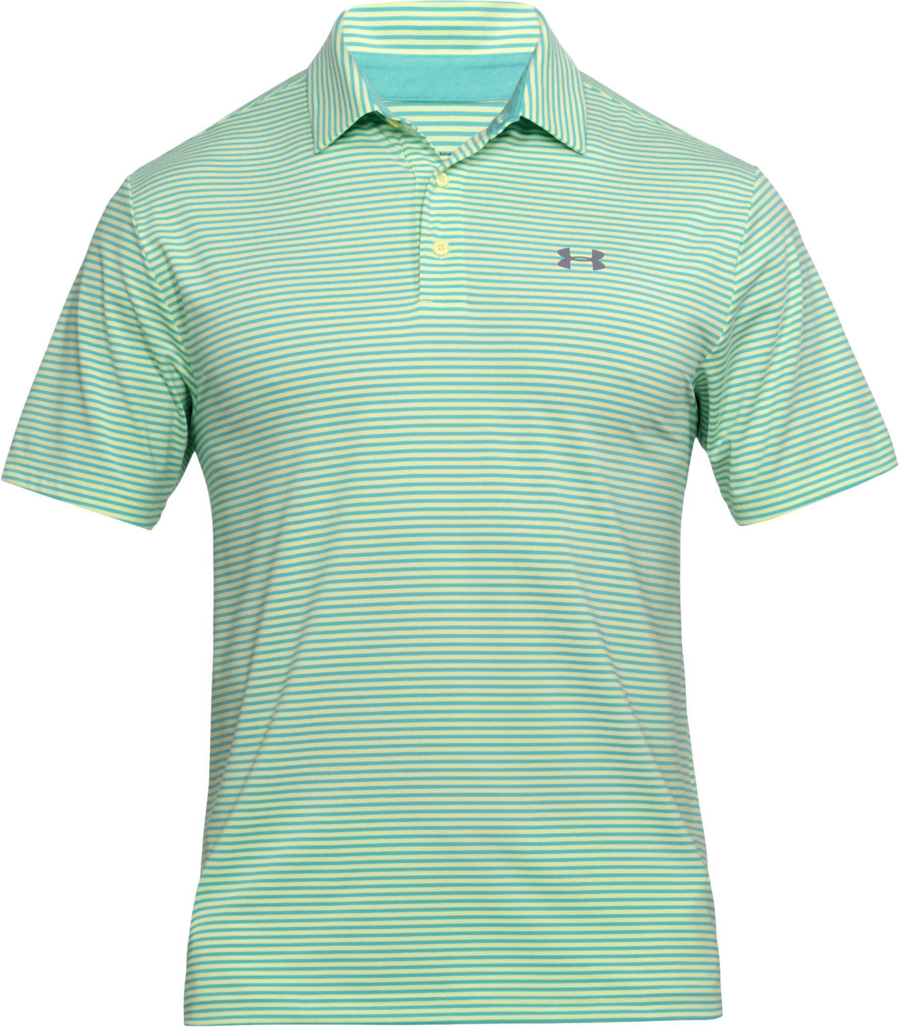 under armour men's playoff core stripe golf polo