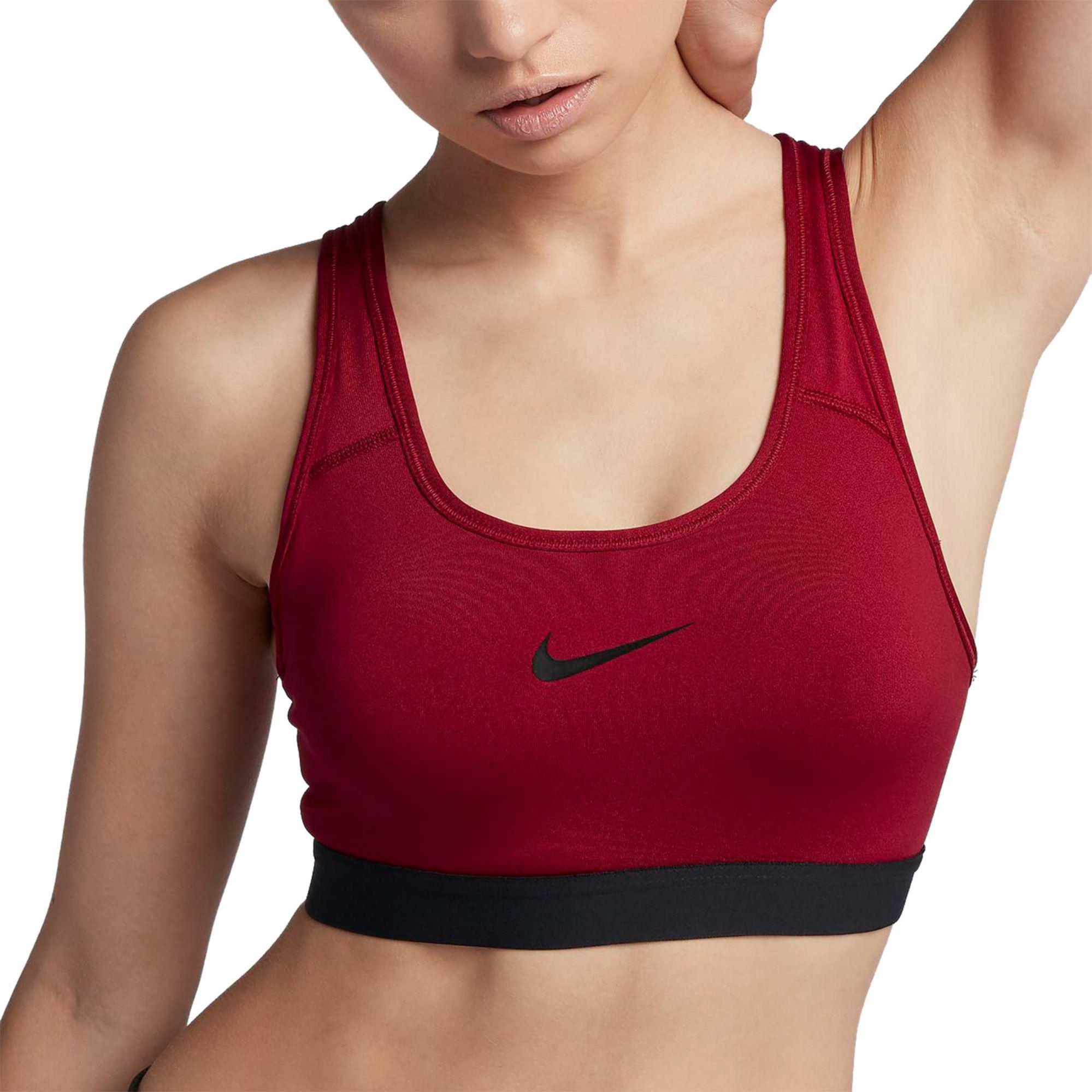 red nike sports bra