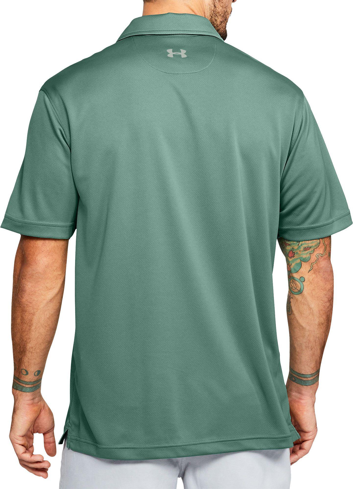under armour green polo shirt