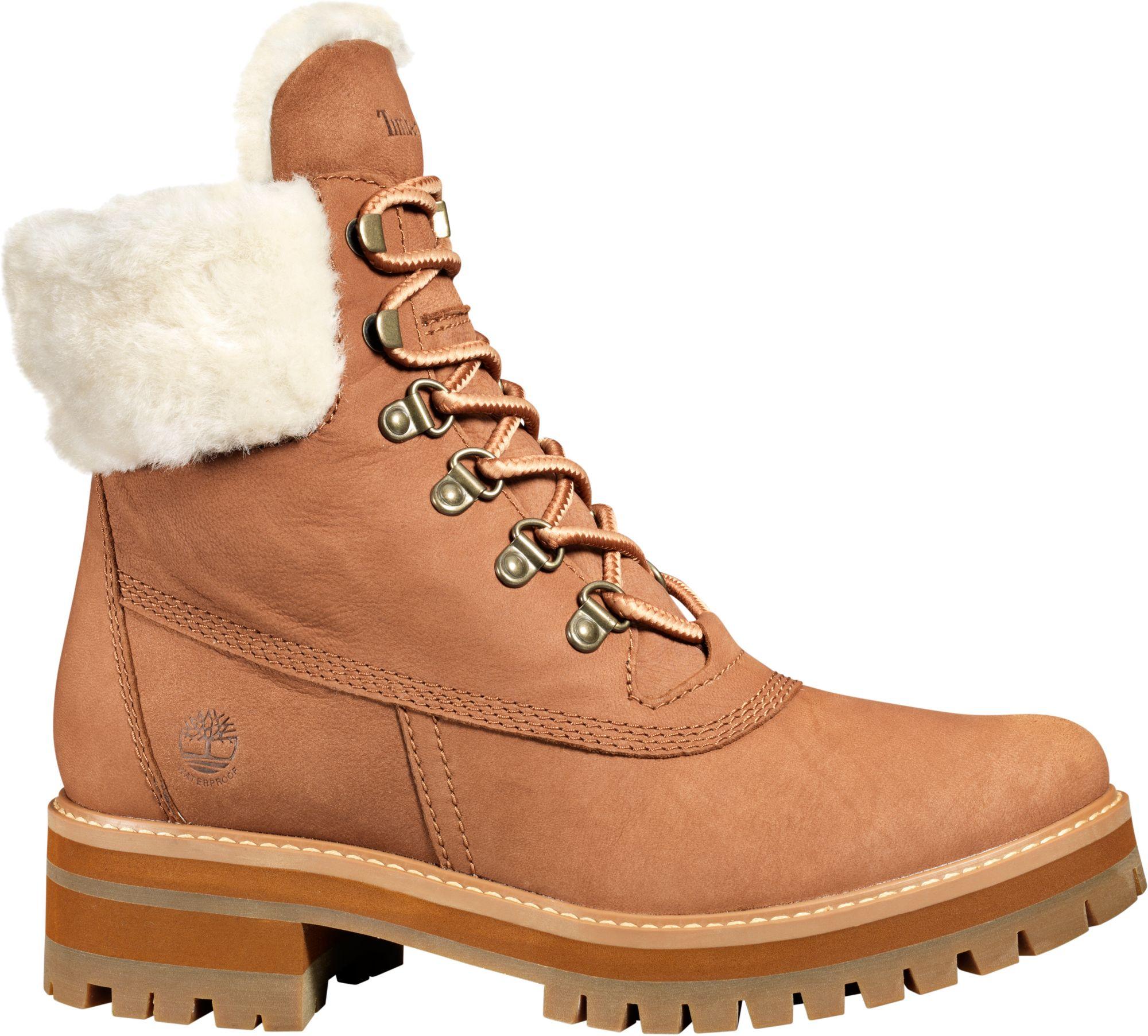Timberland Wool Courmayeur Shearling Waterproof Winter Boots in Brown - Lyst