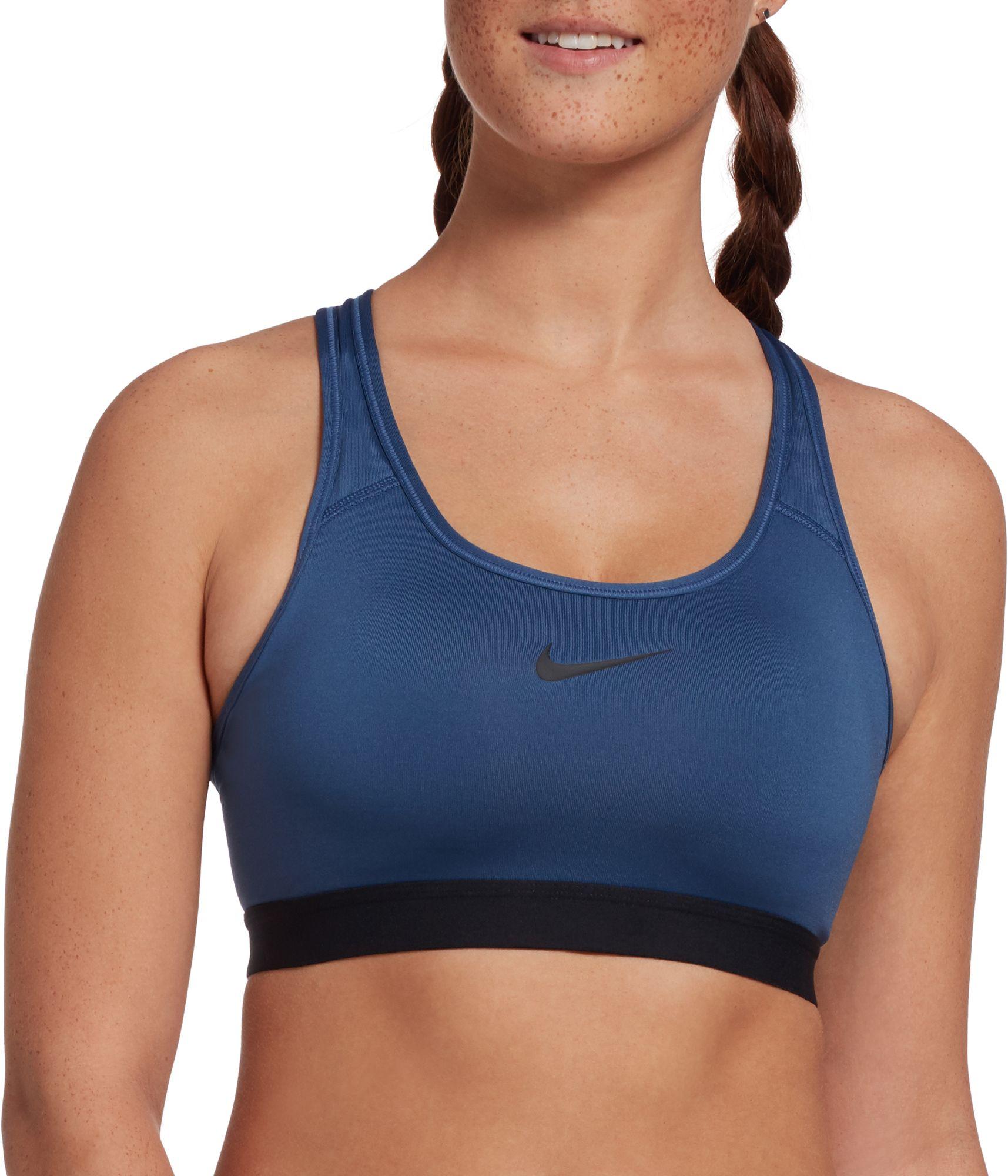 navy blue nike sports bra