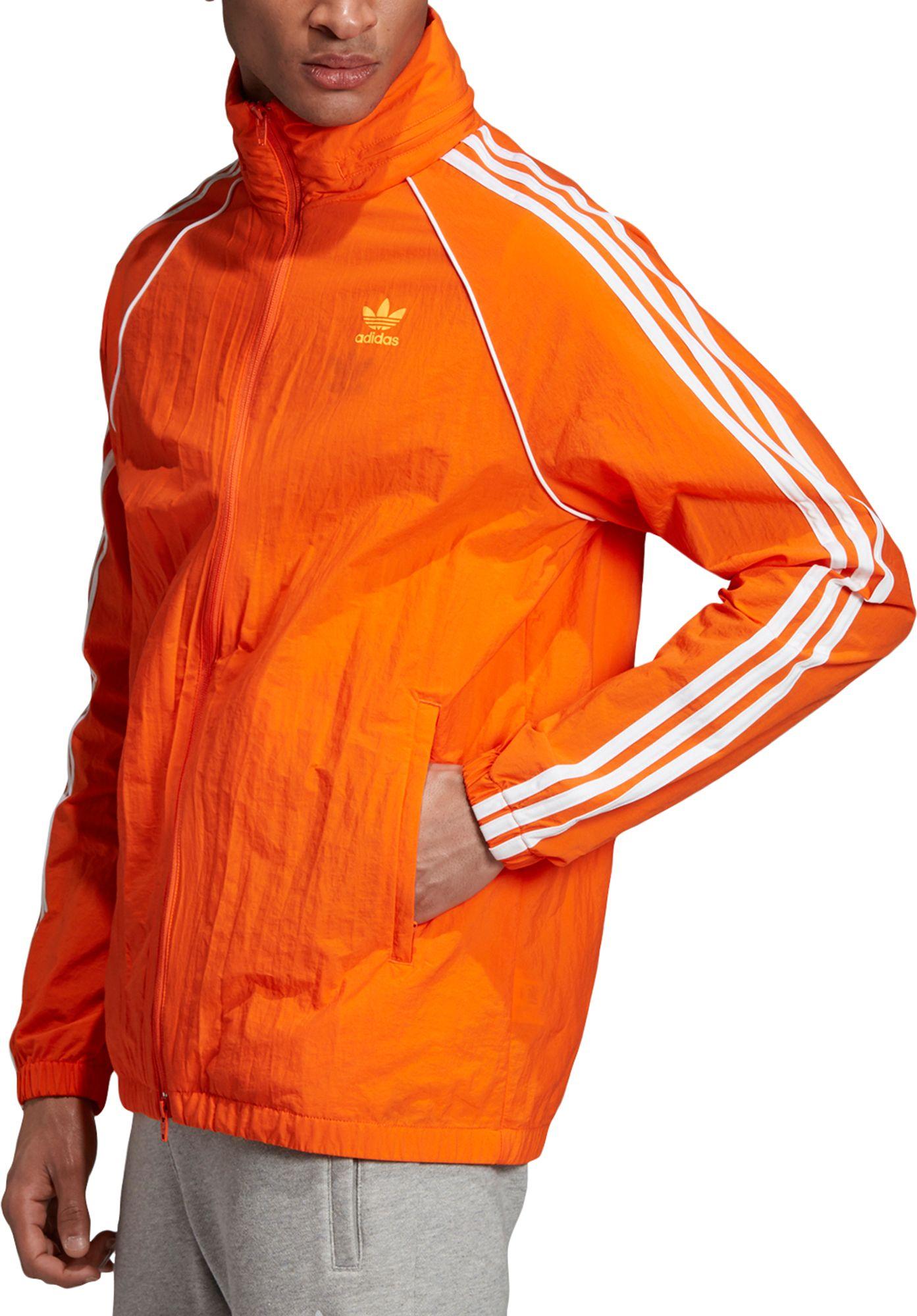 orange adidas windbreaker
