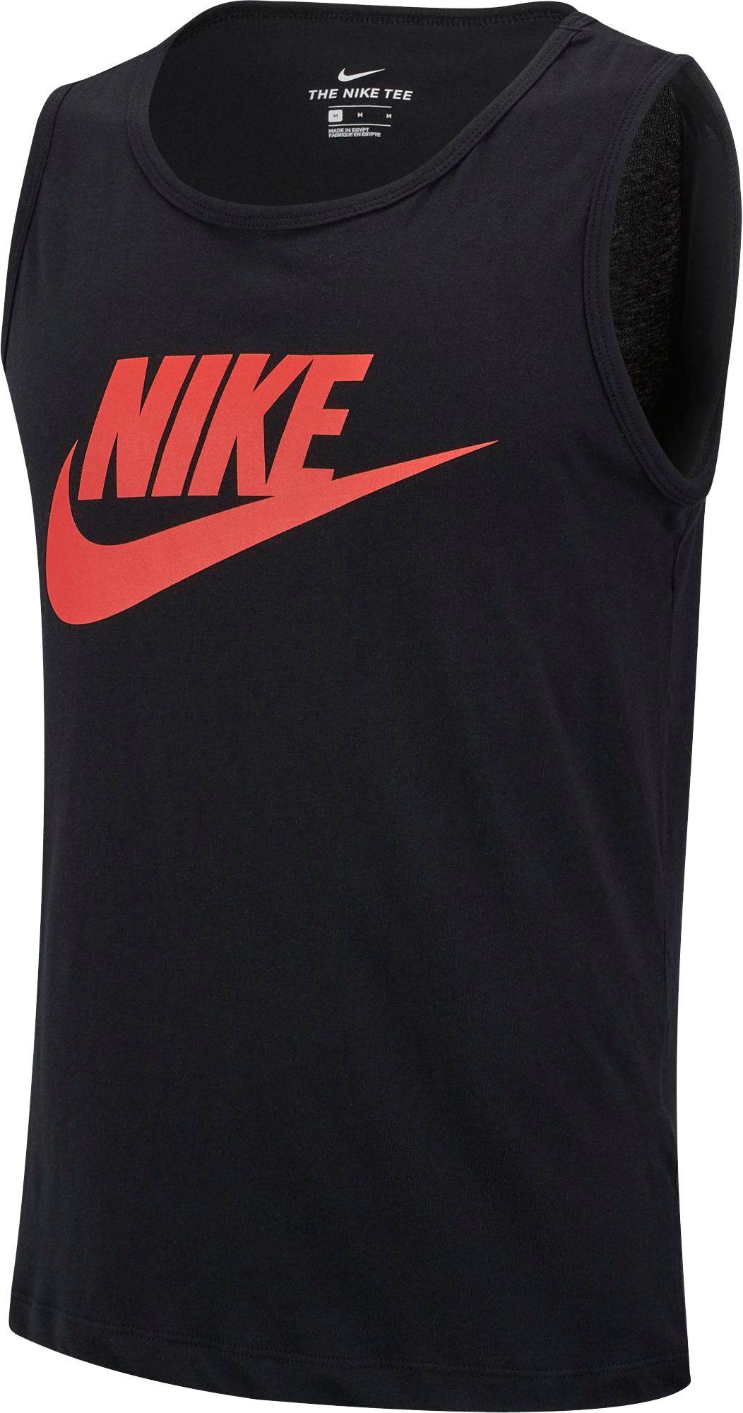 red and black nike tank top