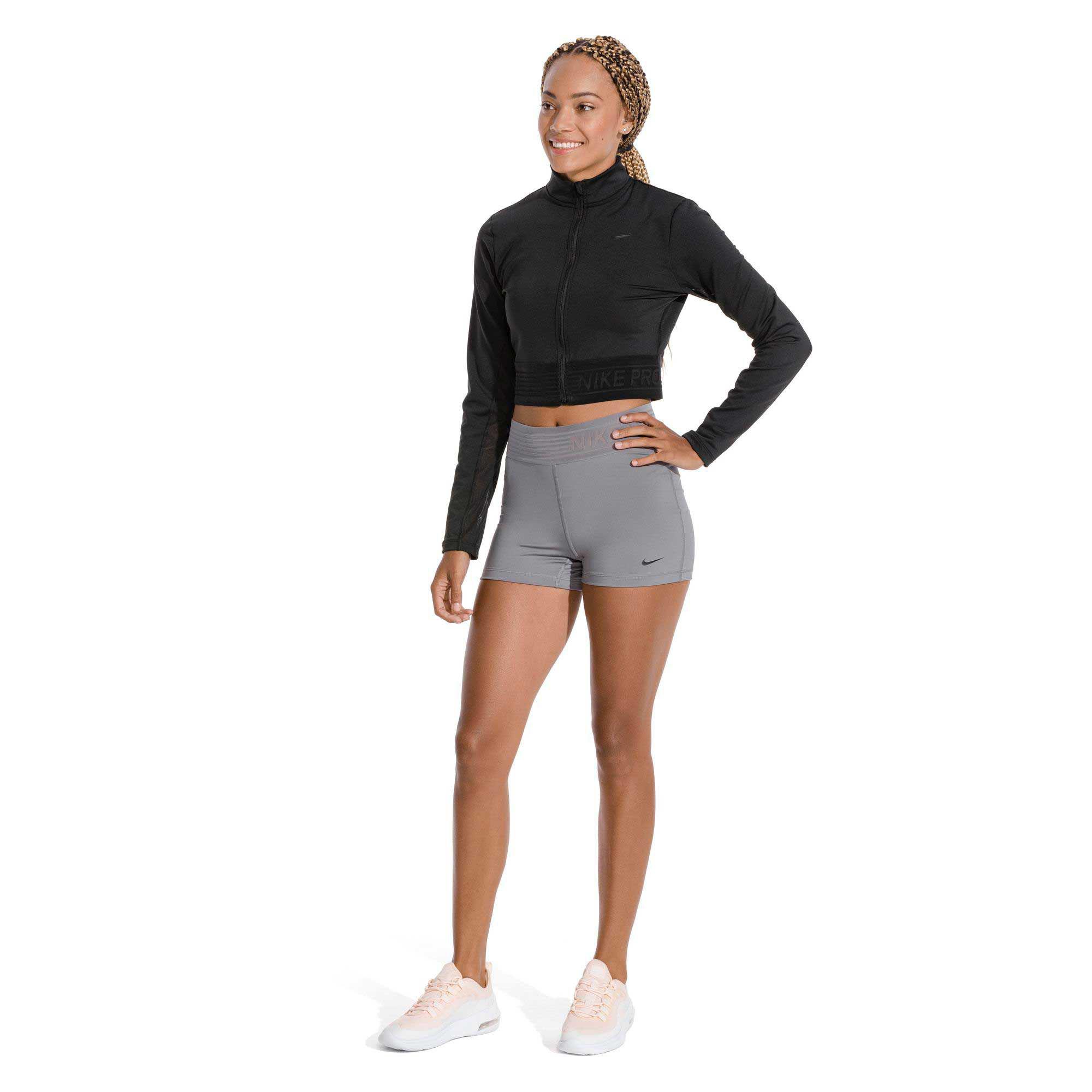 nike crop top with zipper