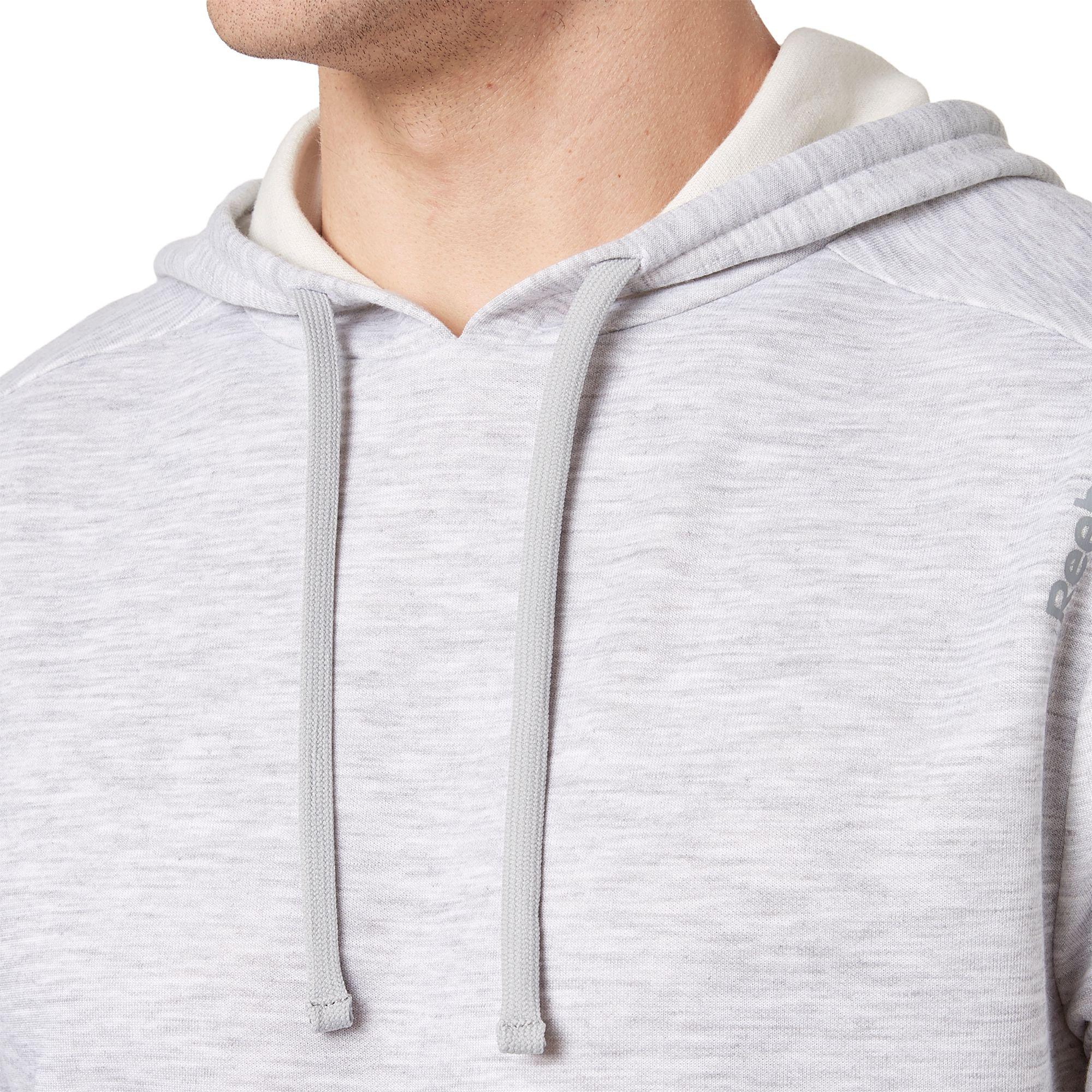 reebok men's double knit short sleeve hoodie