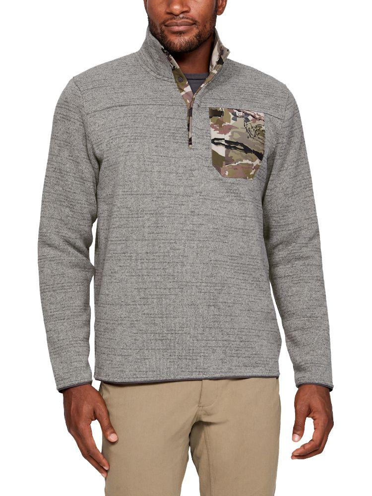 under armour men's sweaterfleece henley