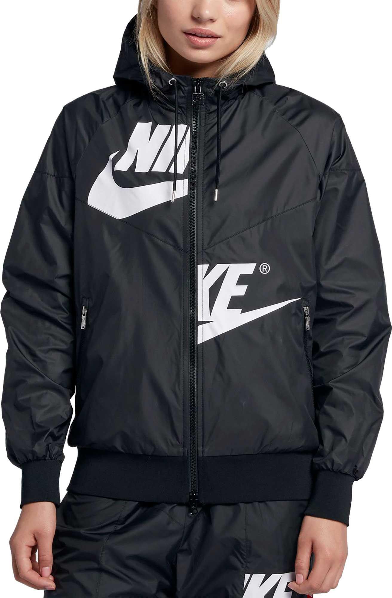 Nike Synthetic Sportswear Graphic Windrunner Jacket in Black/Black (Black)  - Lyst