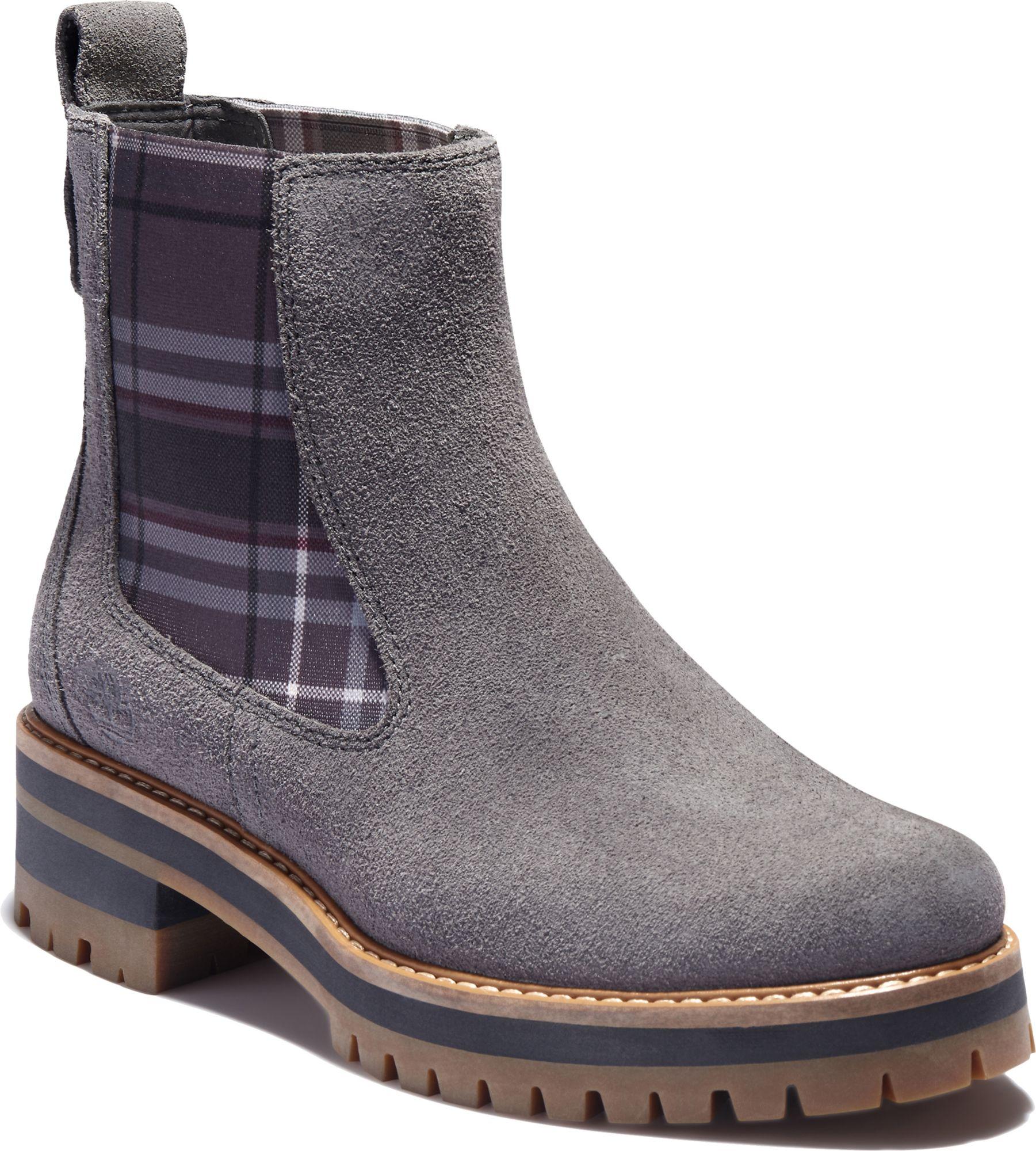 timberland women's courmayeur valley chelsea boots grey