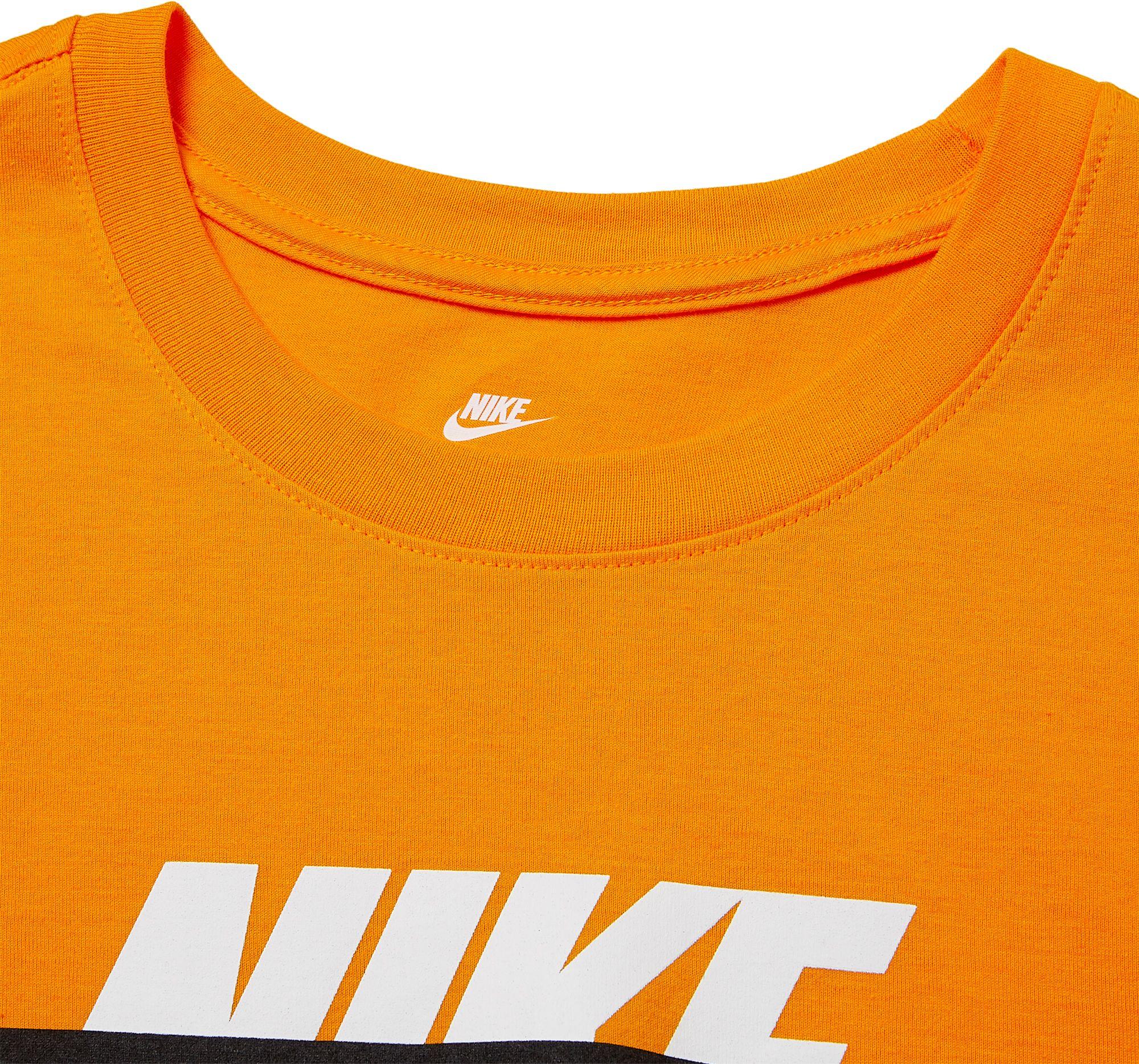 Nike Cotton Sportswear Just Do It Graphic Tee in Orange for Men - Lyst