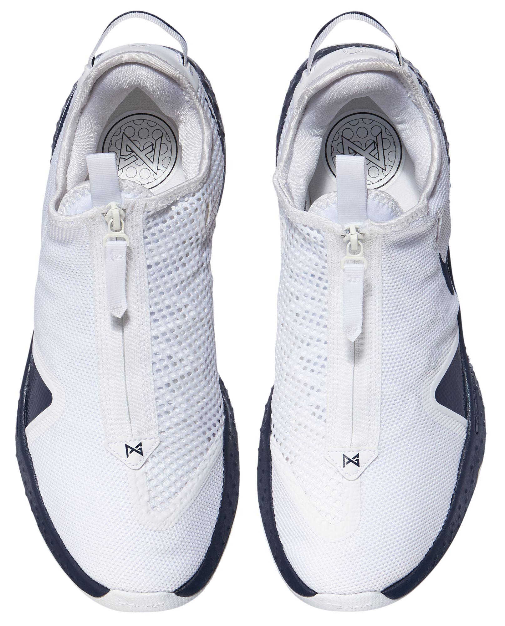 Nike Pg4 Basketball Shoes in White/Navy/Navy (Blue) for Men Lyst