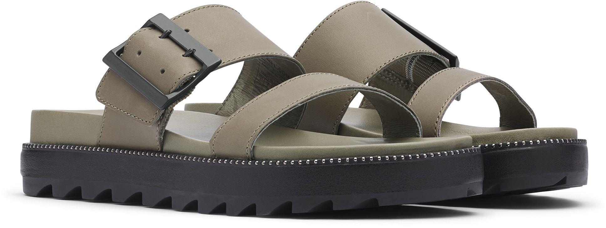 sorel roaming leather slide