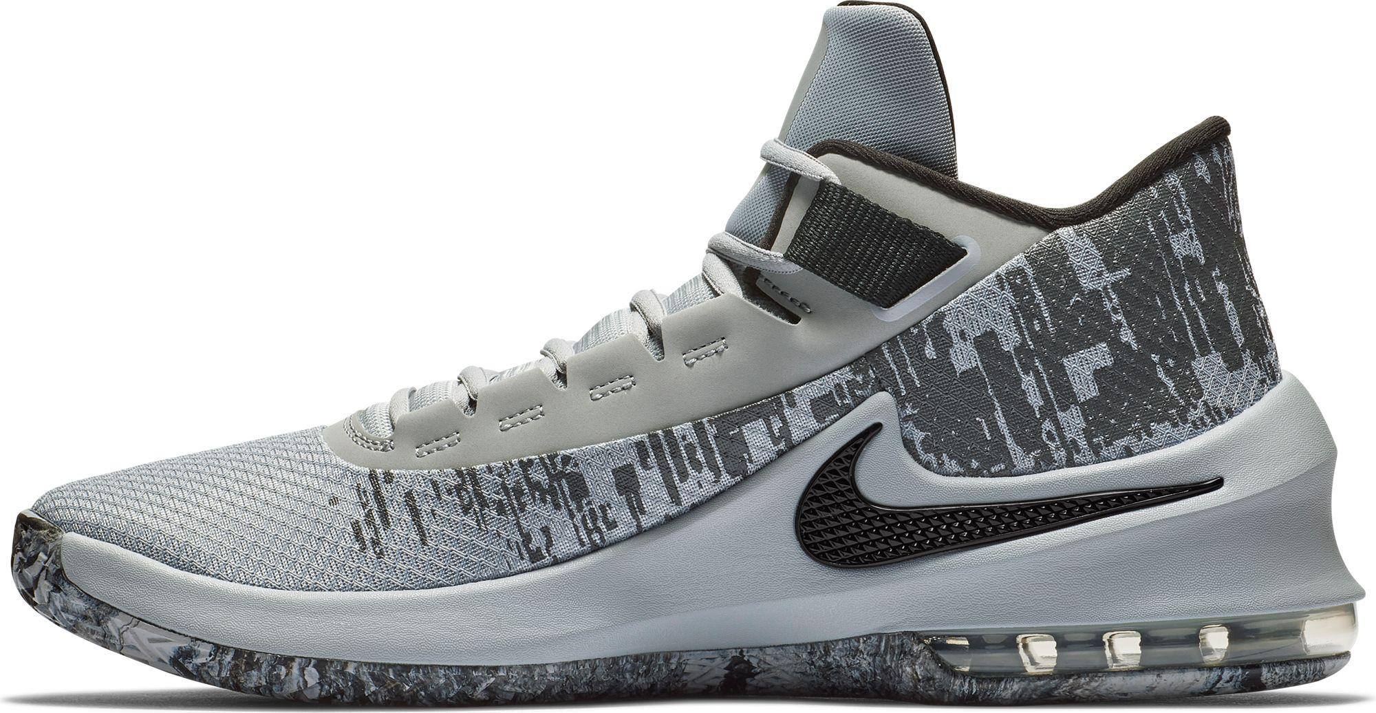Nike Rubber Air Max Infuriate 2 Mid Basketball Shoes in Grey/Black (Gray) for Men - Lyst