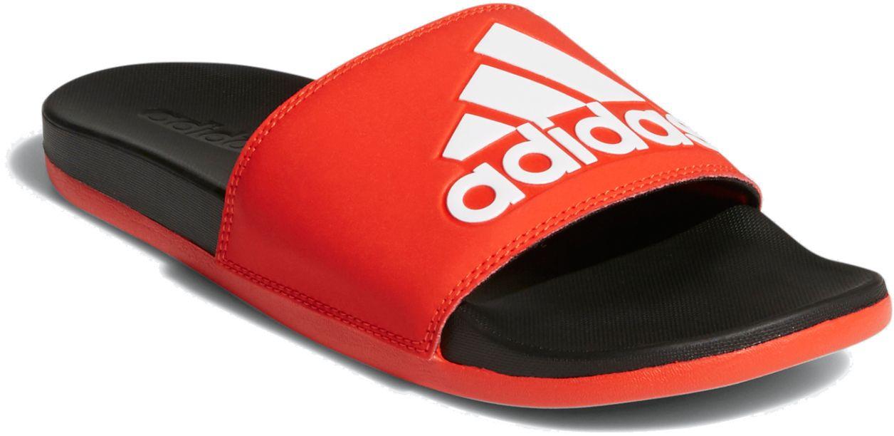 adidas slides red and black