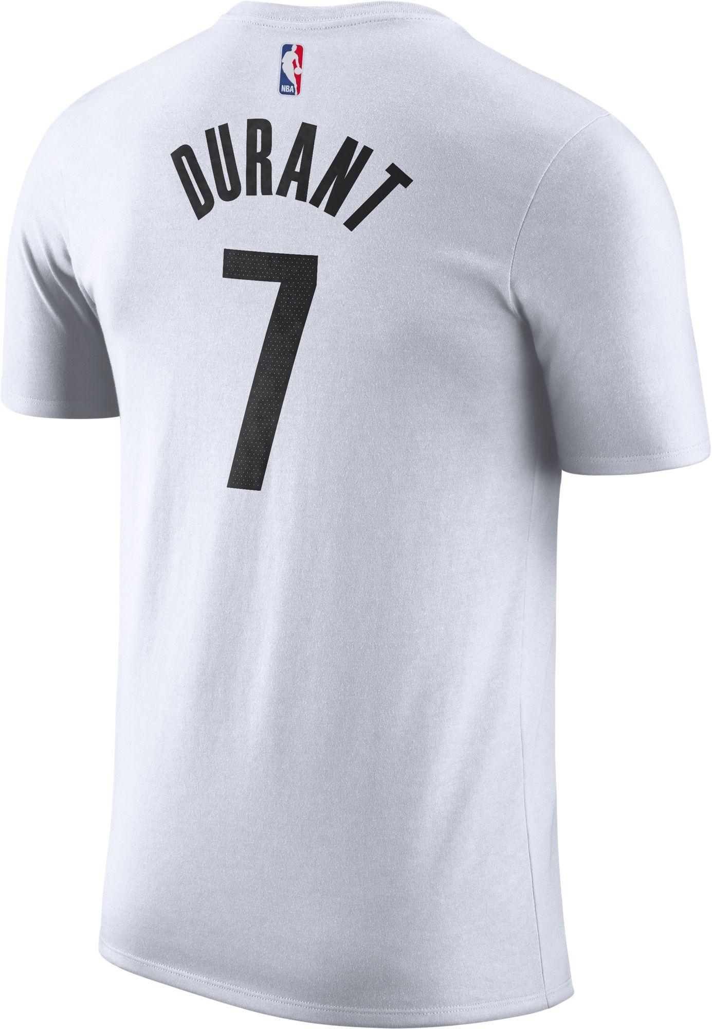 Nike Brooklyn Nets Kevin Durant #7 Dri-fit White T-shirt for Men - Lyst