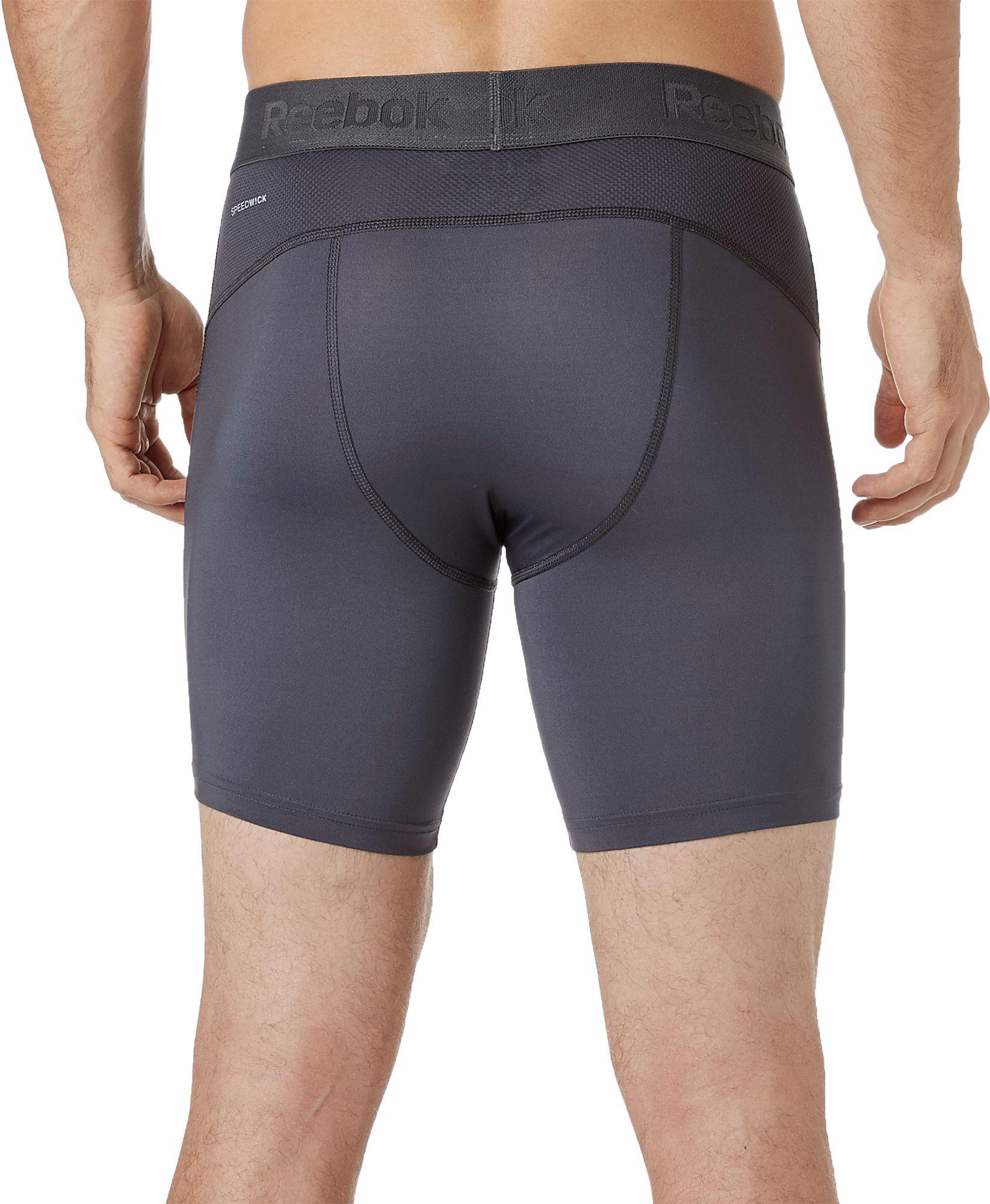 reebok men's 7 compression shorts