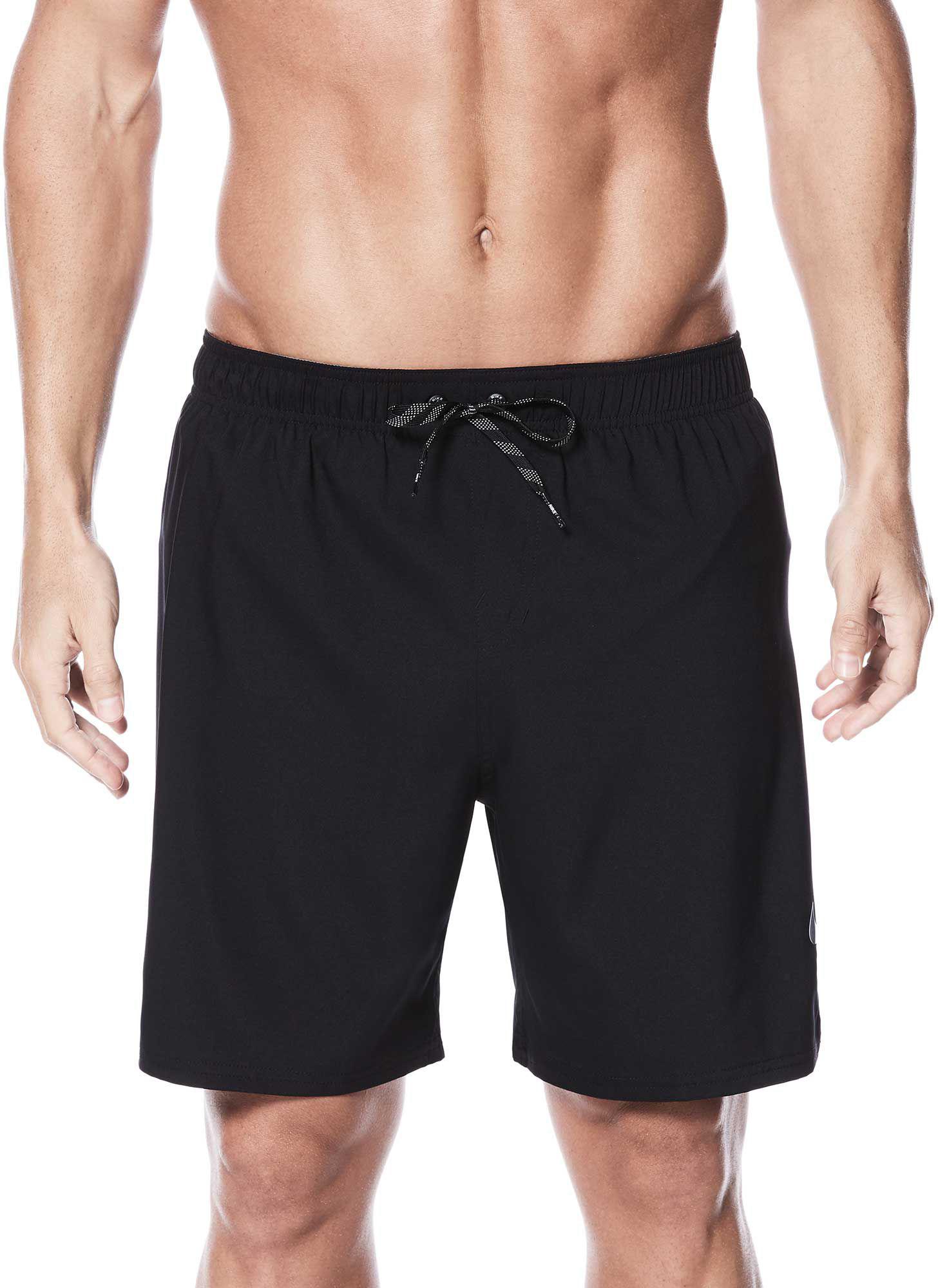 black nike swim shorts