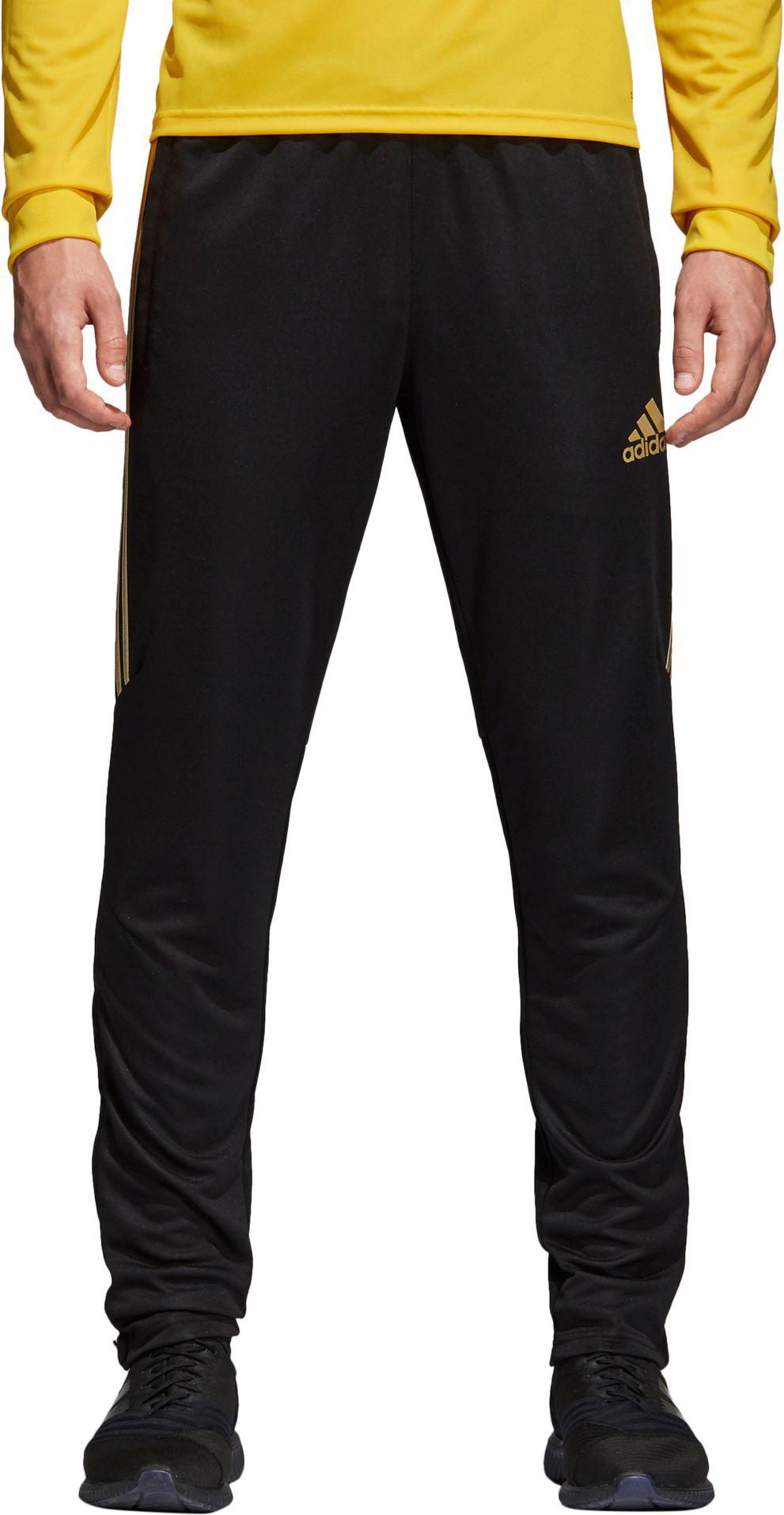 adidas Synthetic Tiro 17 Training Pants in Black/Gold (Black) for Men | Lyst