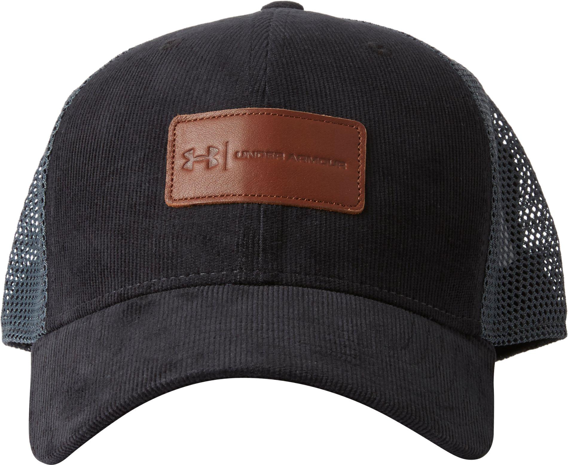 Under Armour Corduroy Odp Trucker Hat in Black for Men - Lyst