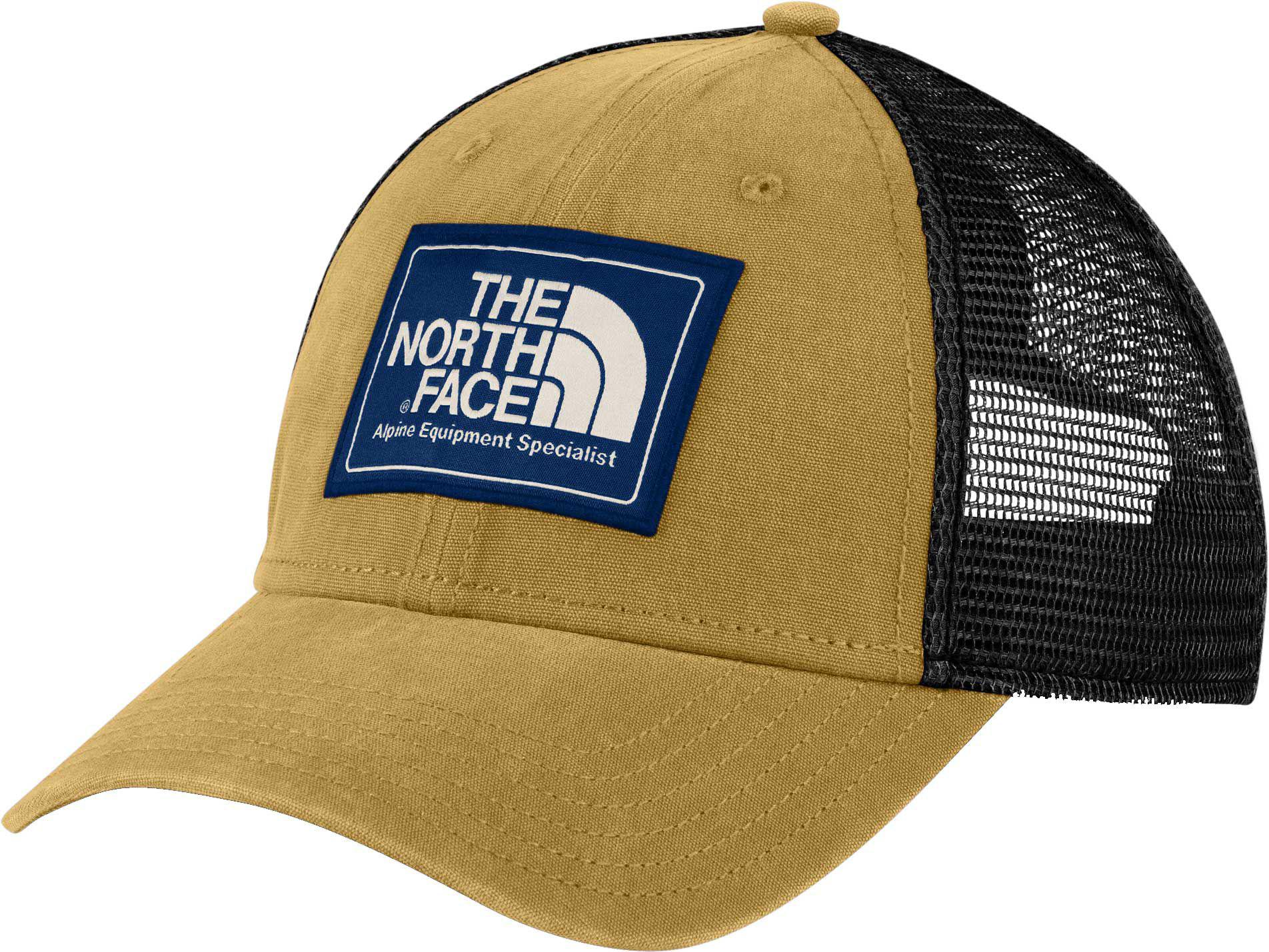 north face trucker cap yellow
