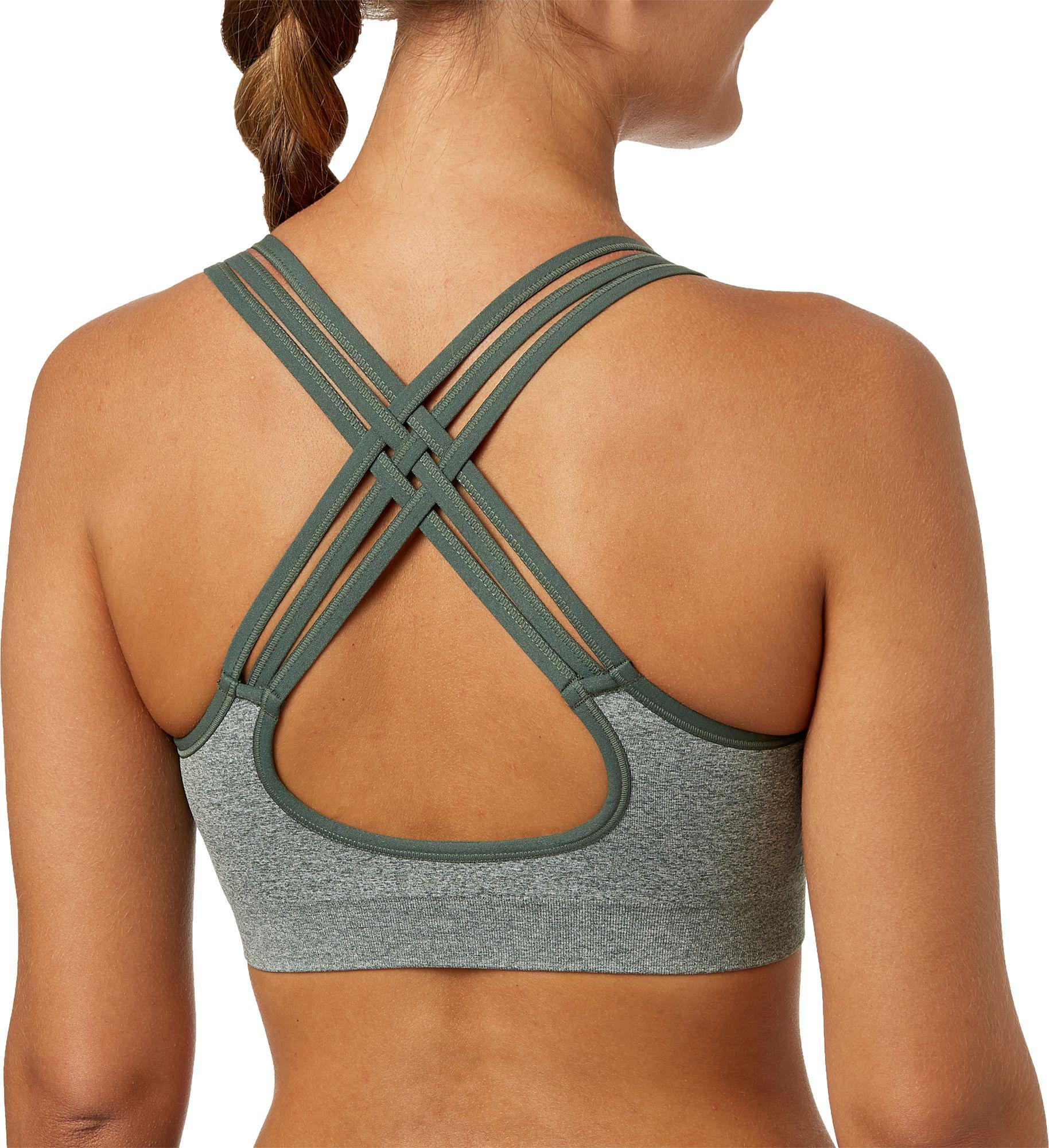 reebok women's seamless front interest sports bra