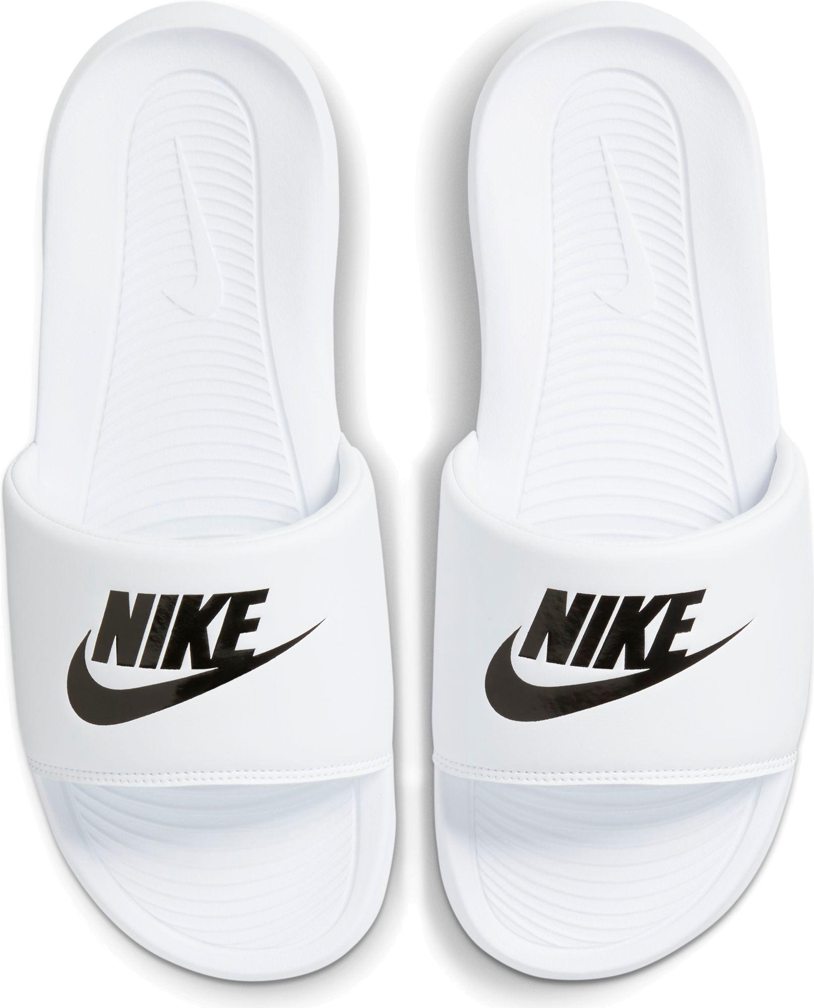 Nike Victori One Slides in White/Black/White (White) for Men - Lyst