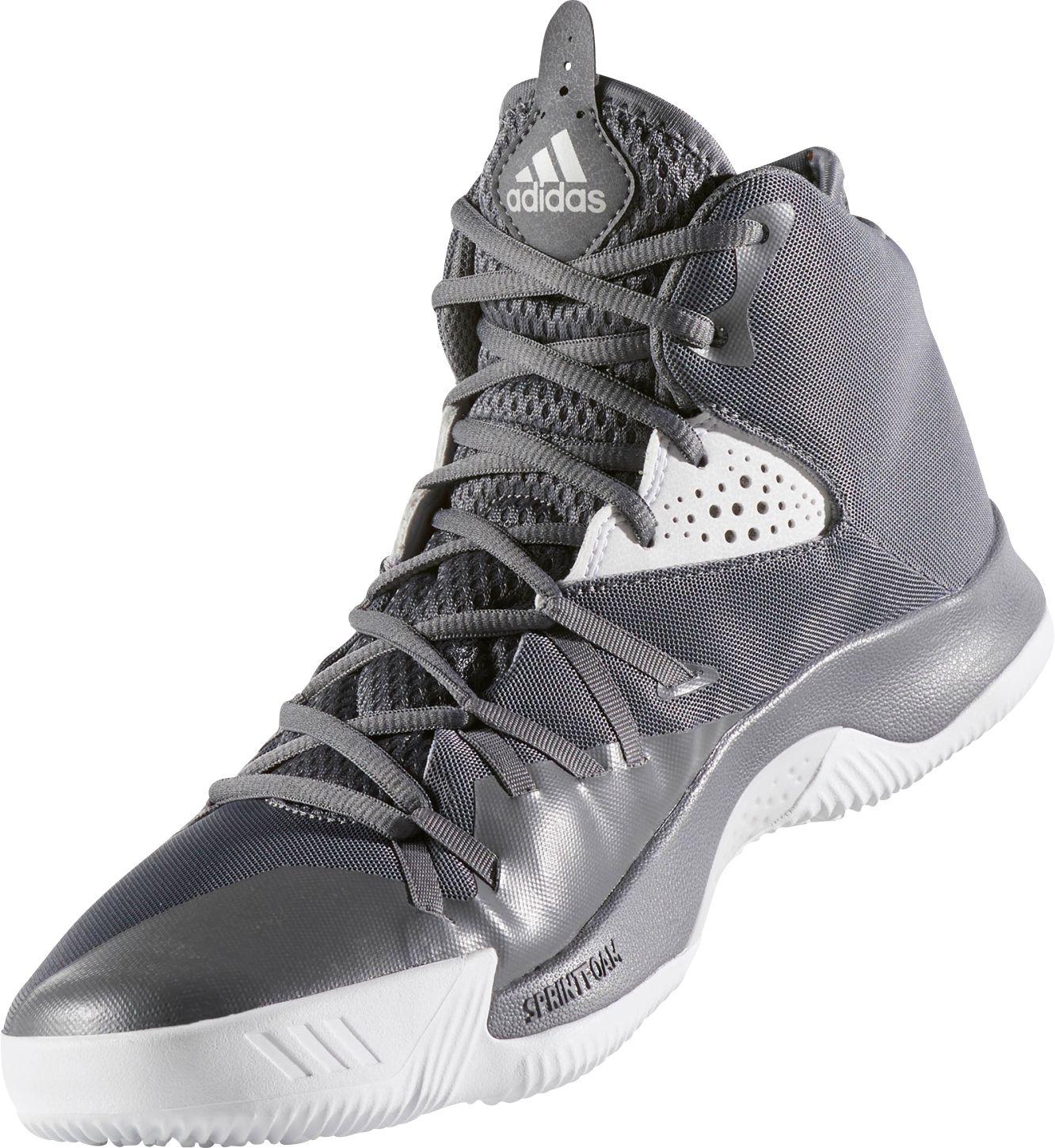 adidas Rubber Dual Threat 2017 Basketball Shoes in Grey ...