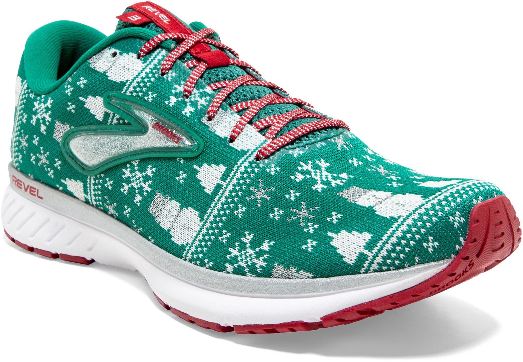Brooks Revel 3 Run Merry Running Shoes in Green/Red (Green) - Lyst