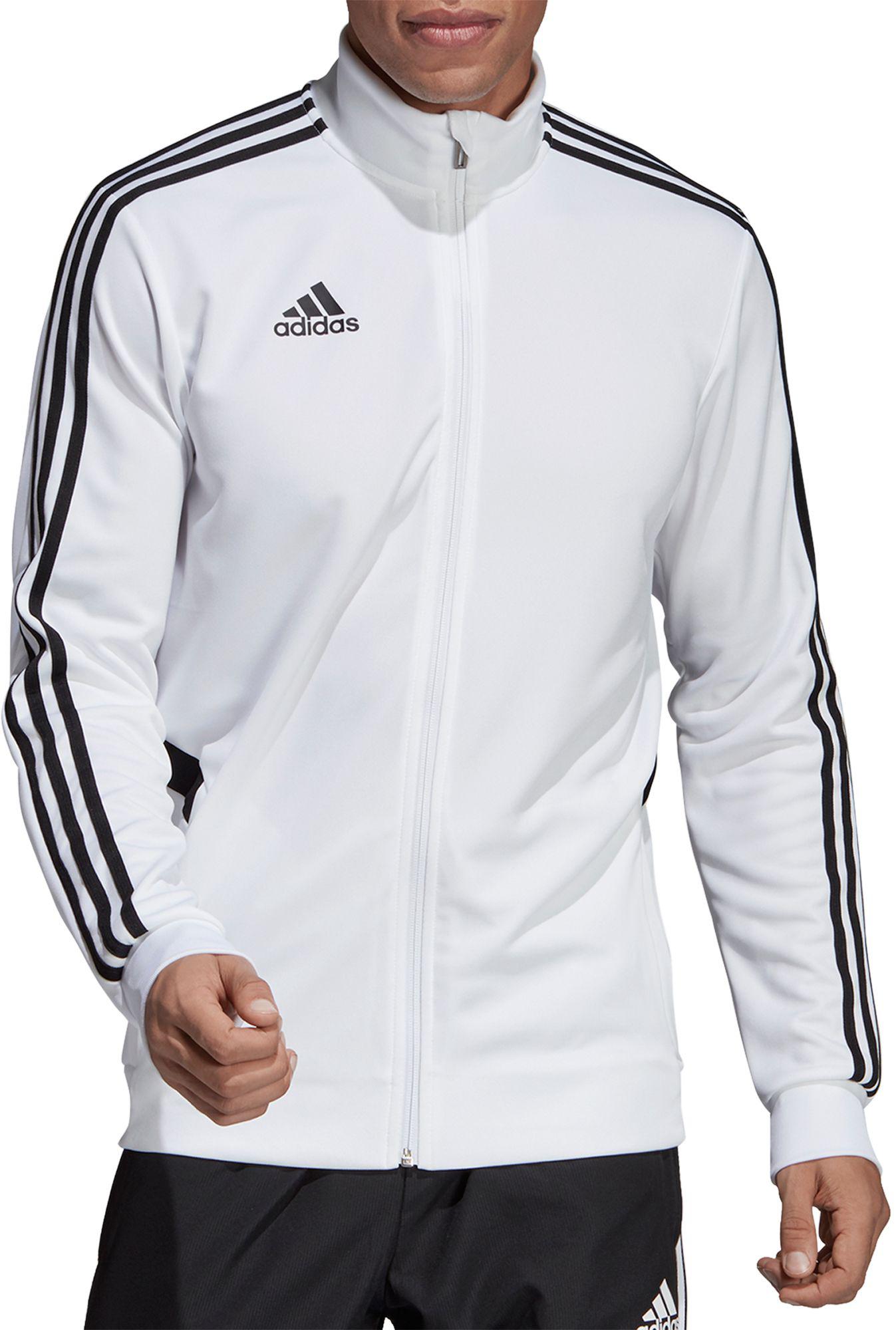 adidas white training jacket