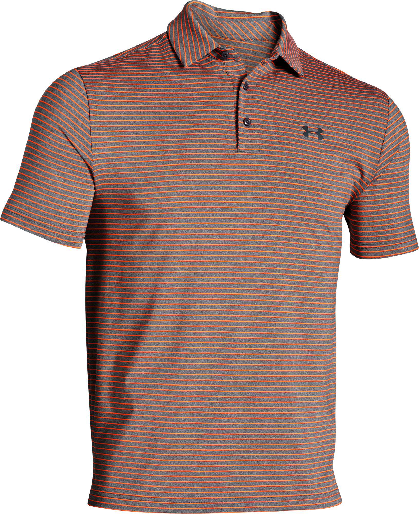 under armour heather stripe polo