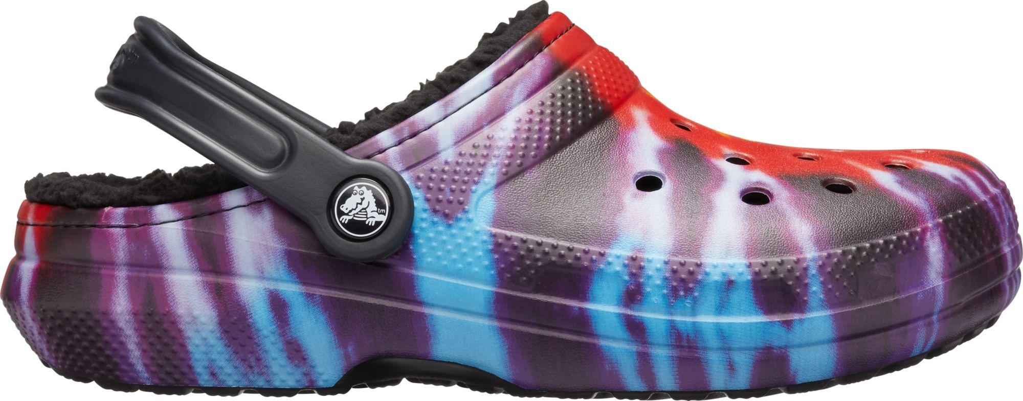 fuzz lined crocs on sale