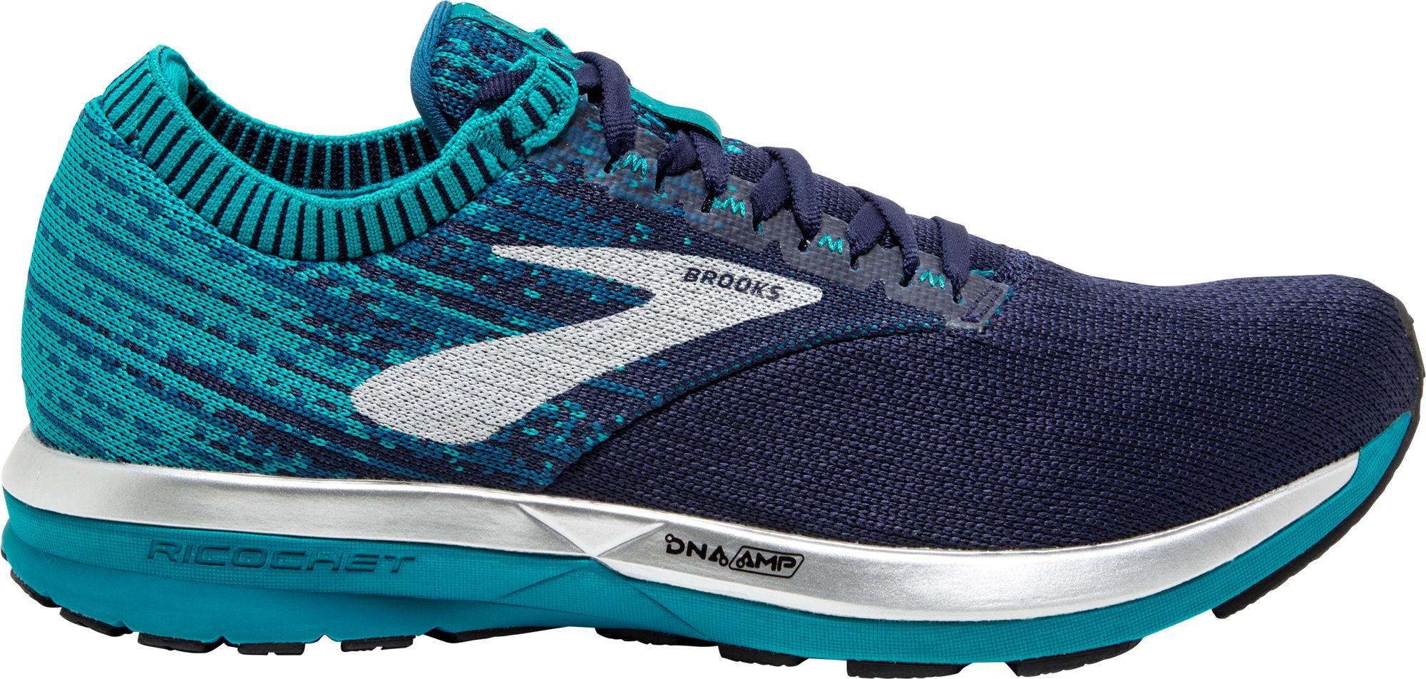 navy blue brooks shoes