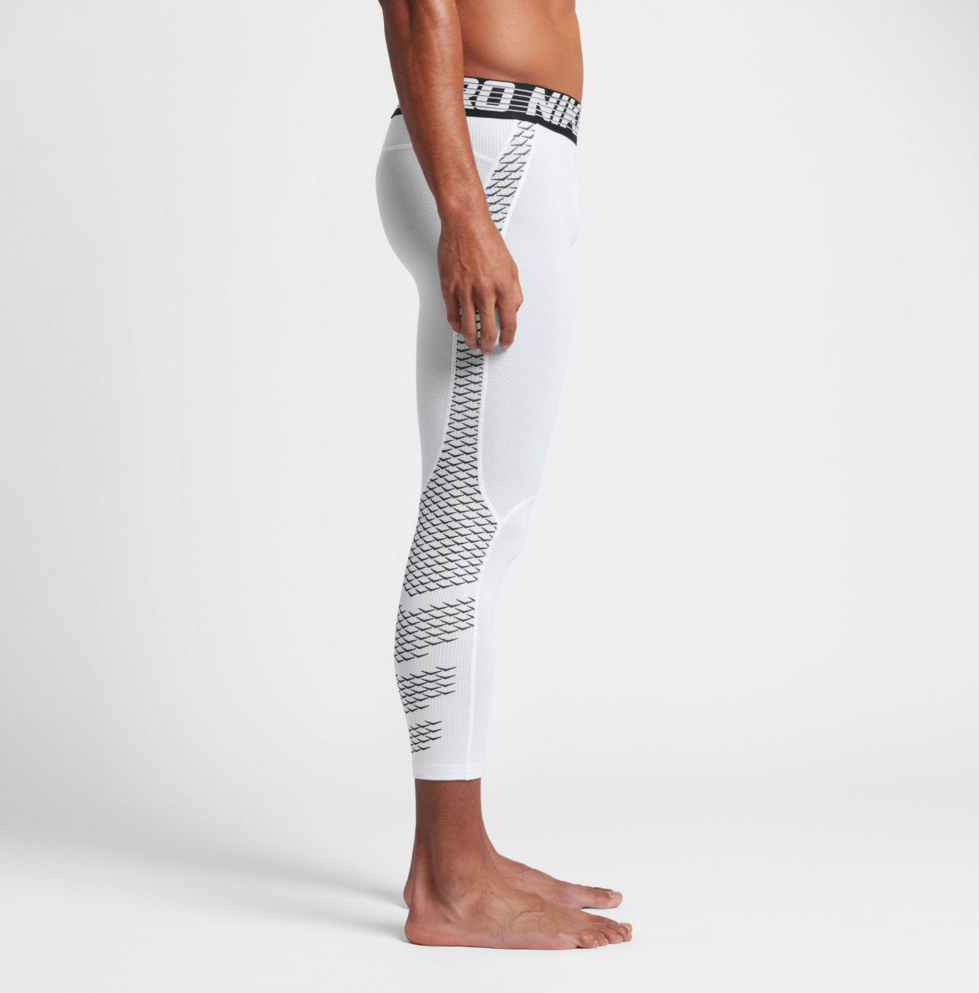 nike white compression pants