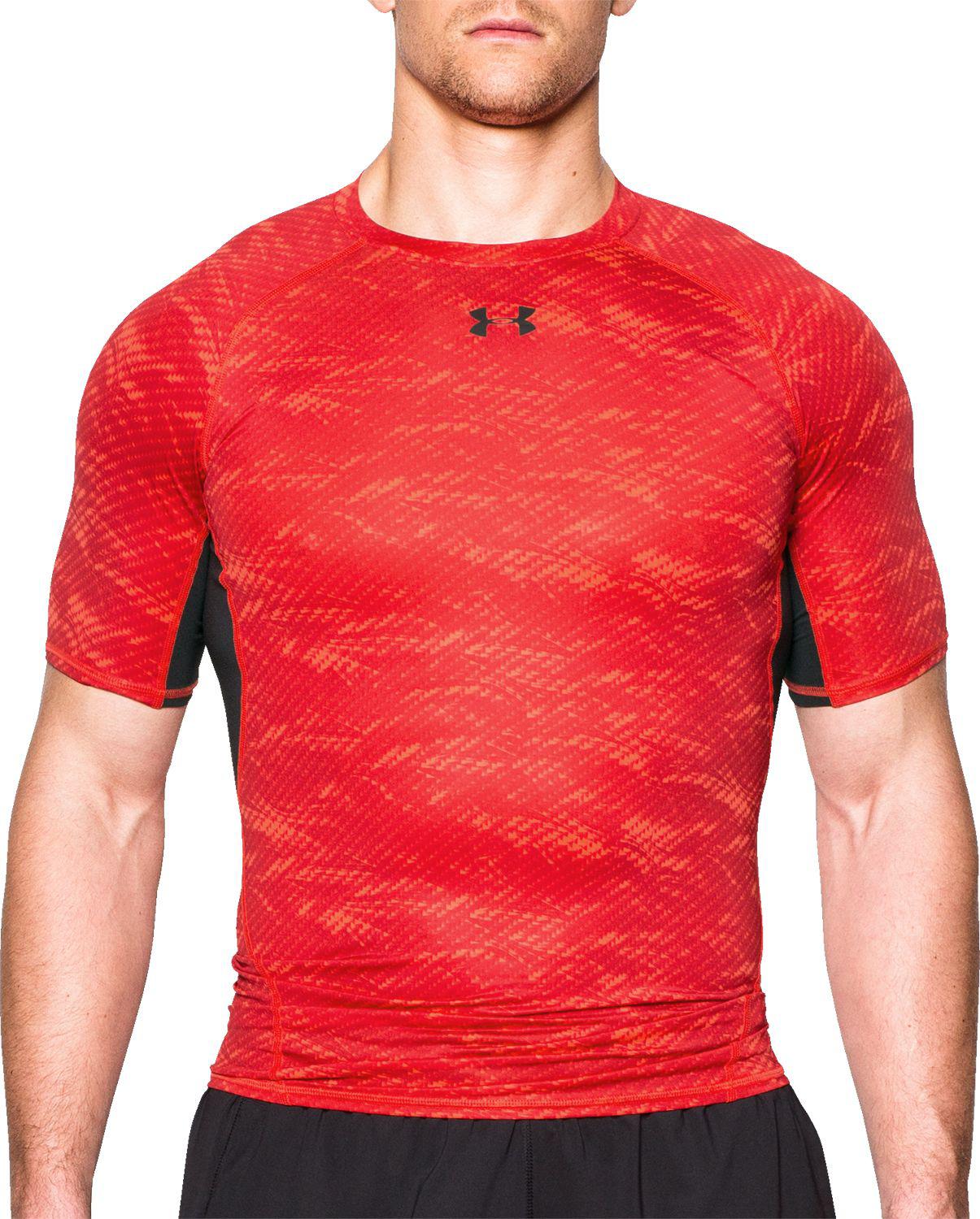 under armour compression shirt red