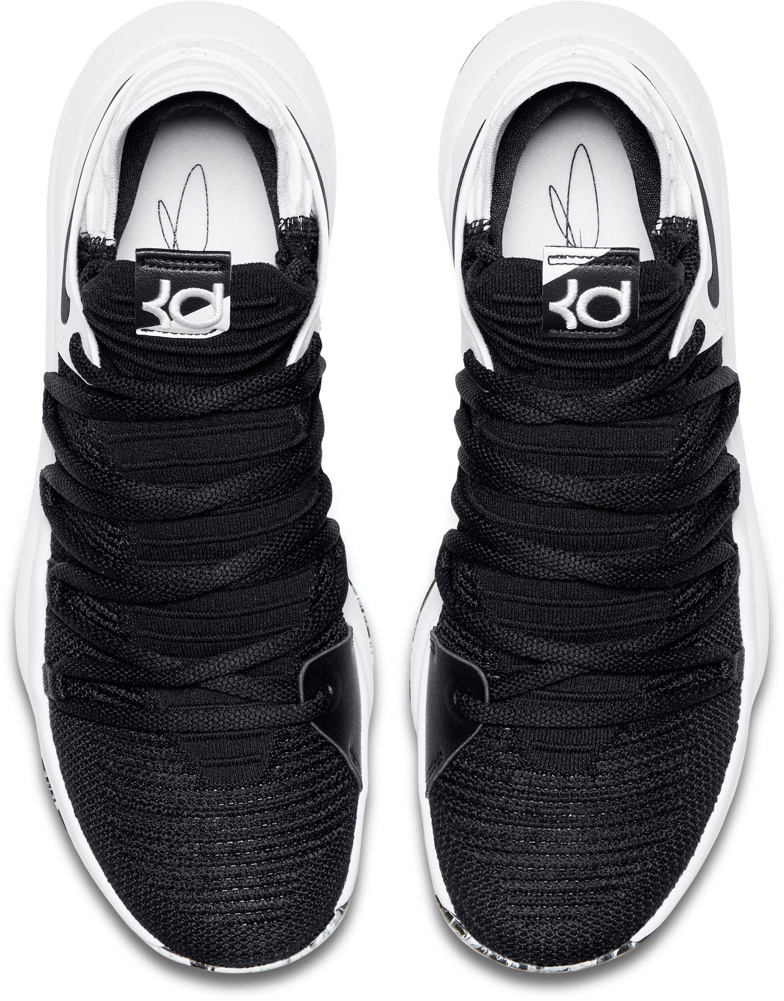 Nike Zoom Kd 10 Basketball Shoes in Black/White (Black ...