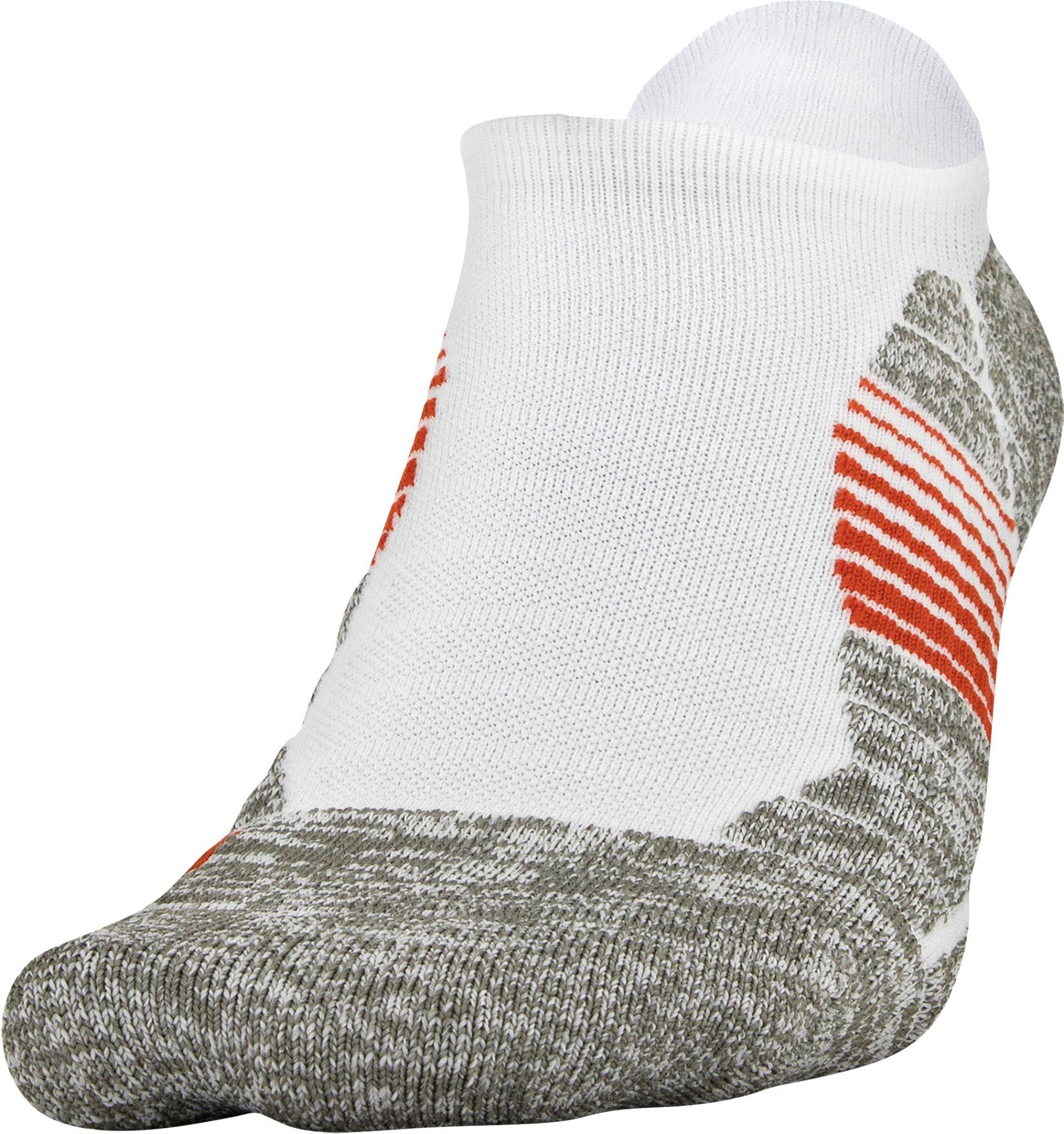 Under Armour Elevated+ Performance No Show Socks 3 Pack in White for