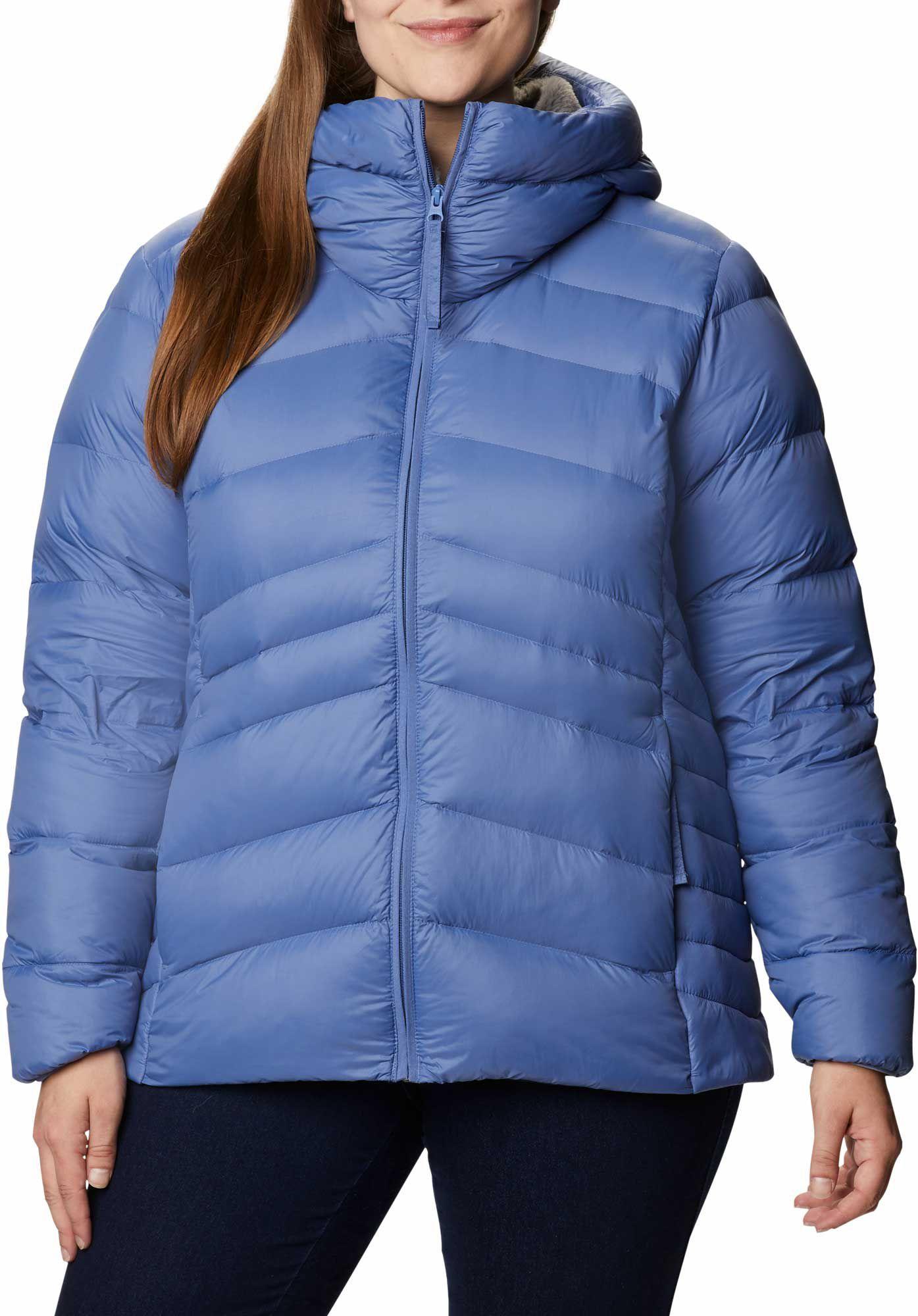 Columbia Synthetic Autumn Park Down Hooded Jacket in Blue Lyst