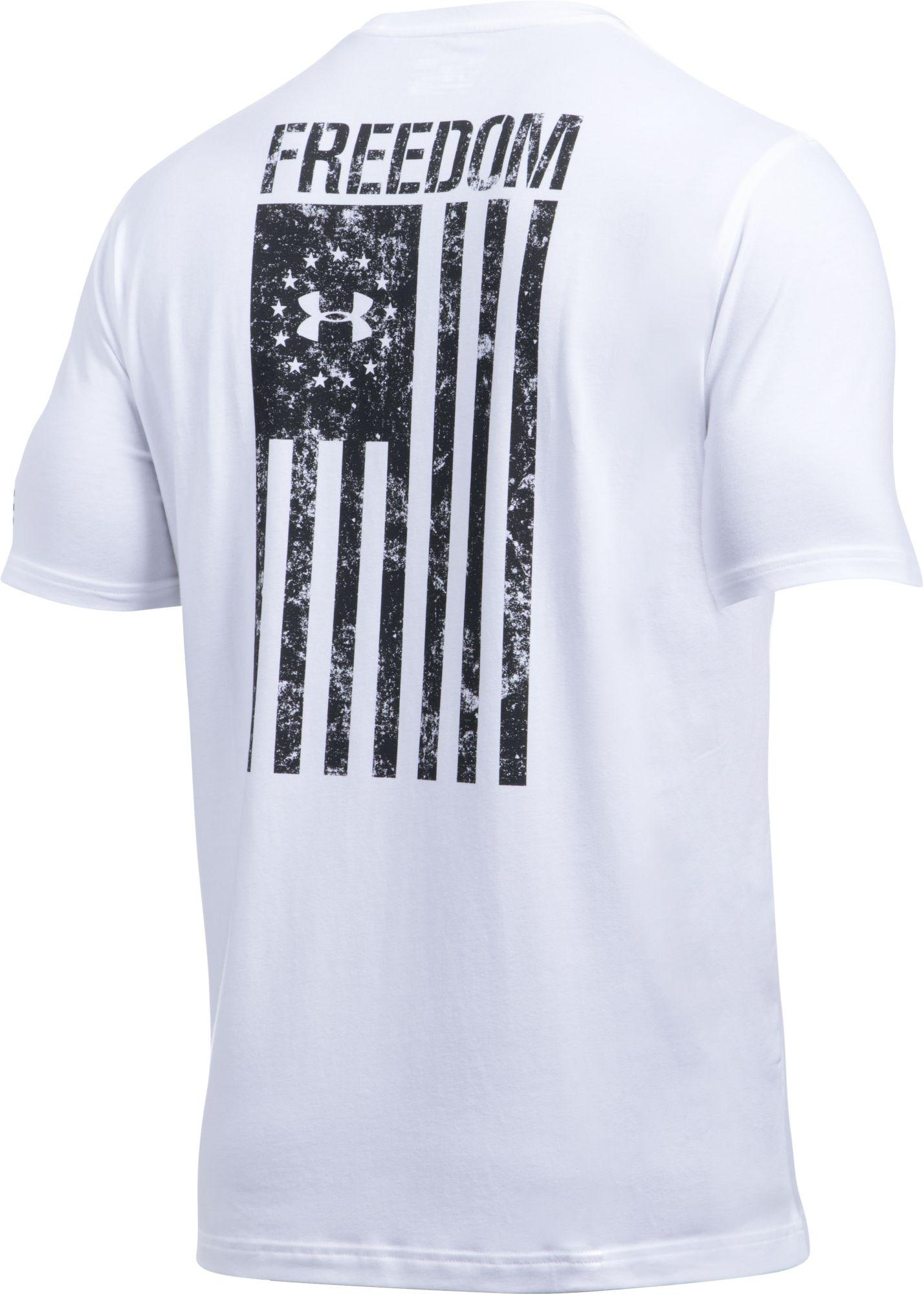Under Armour Freedom Flag T-shirt in White for Men - Lyst