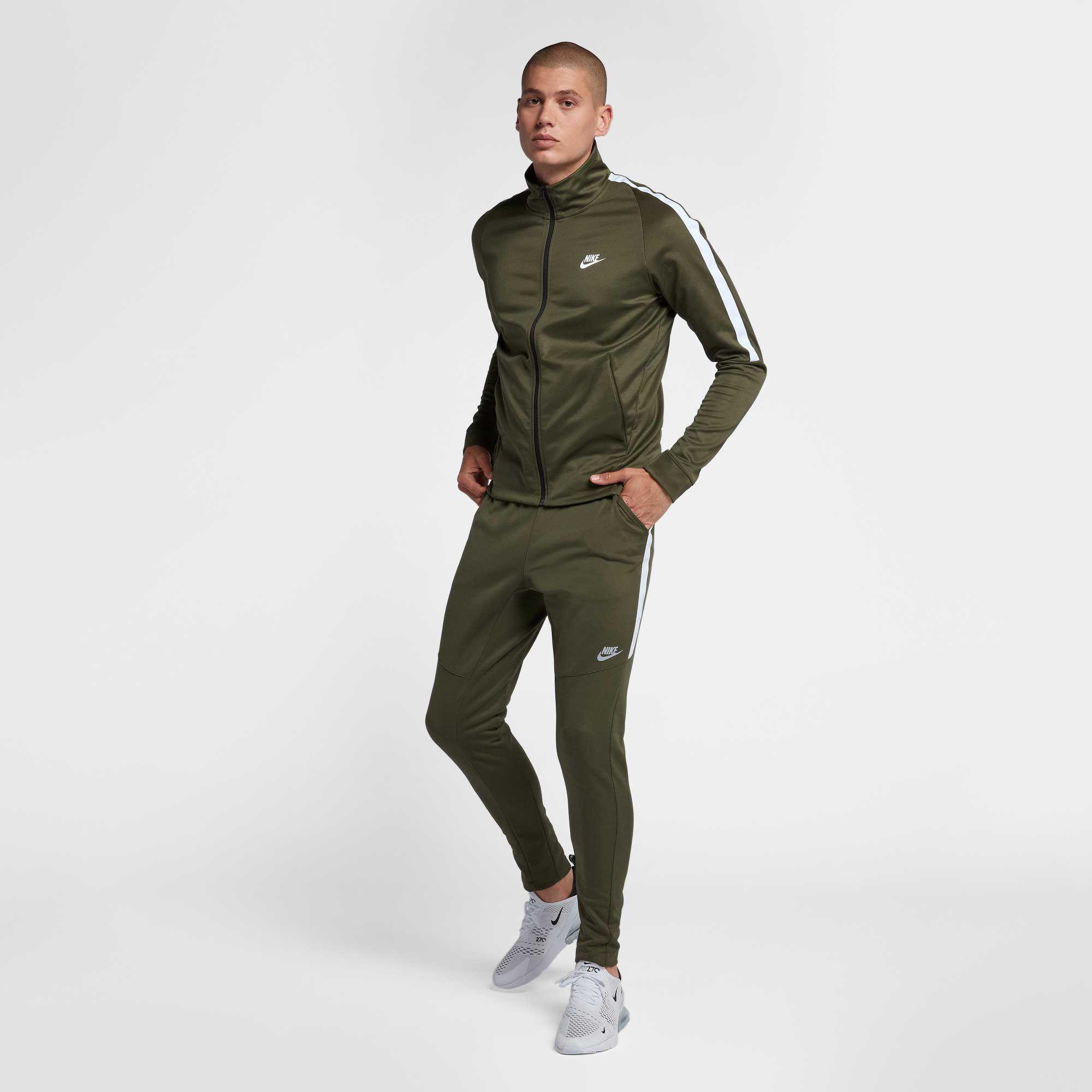 Green nike tribute tracksuit sale