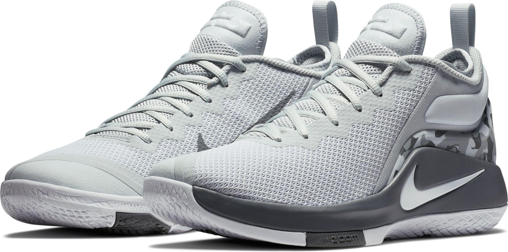 lebron shoes gray